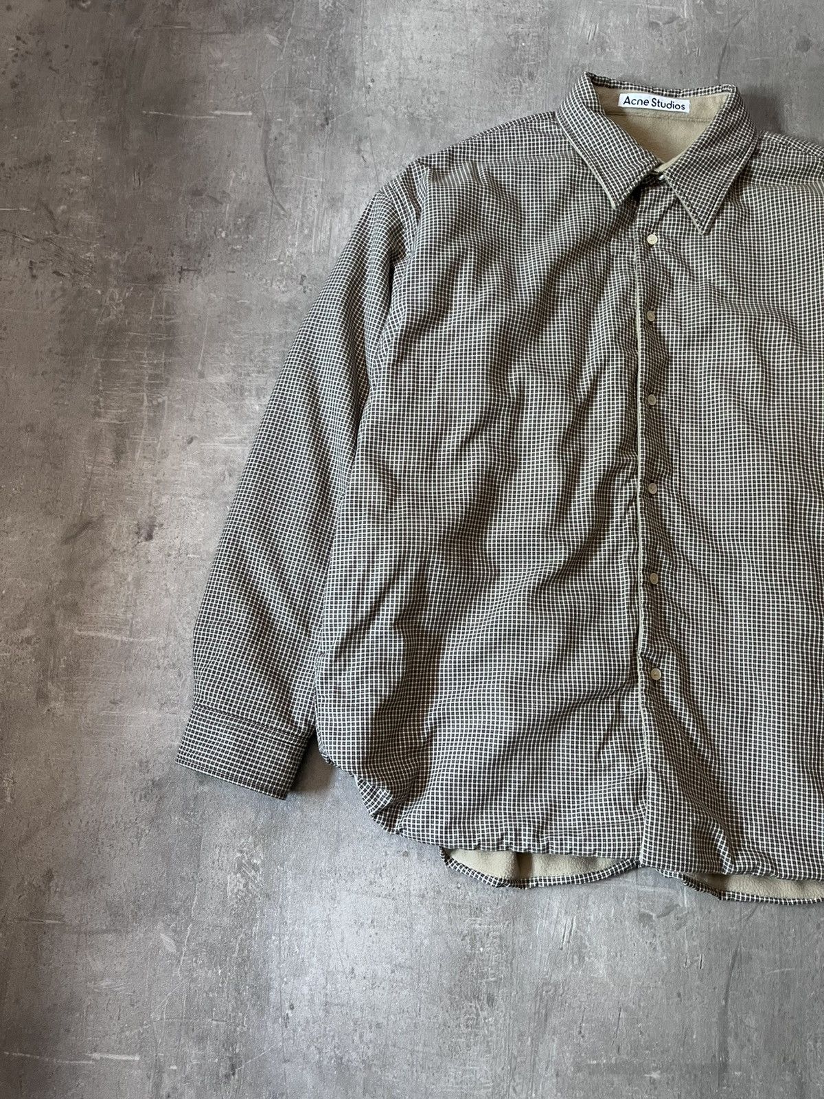 Acne Studios Acne Studios Reversible plaid fleece overshirt jacket Size US L / EU 52-54 / 3 - 7 Thumbnail