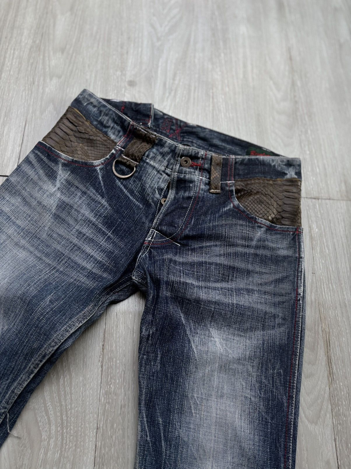 Japanese Brand REVOLUTION lace up flare jeans Size US 27 - 2 Thumbnail