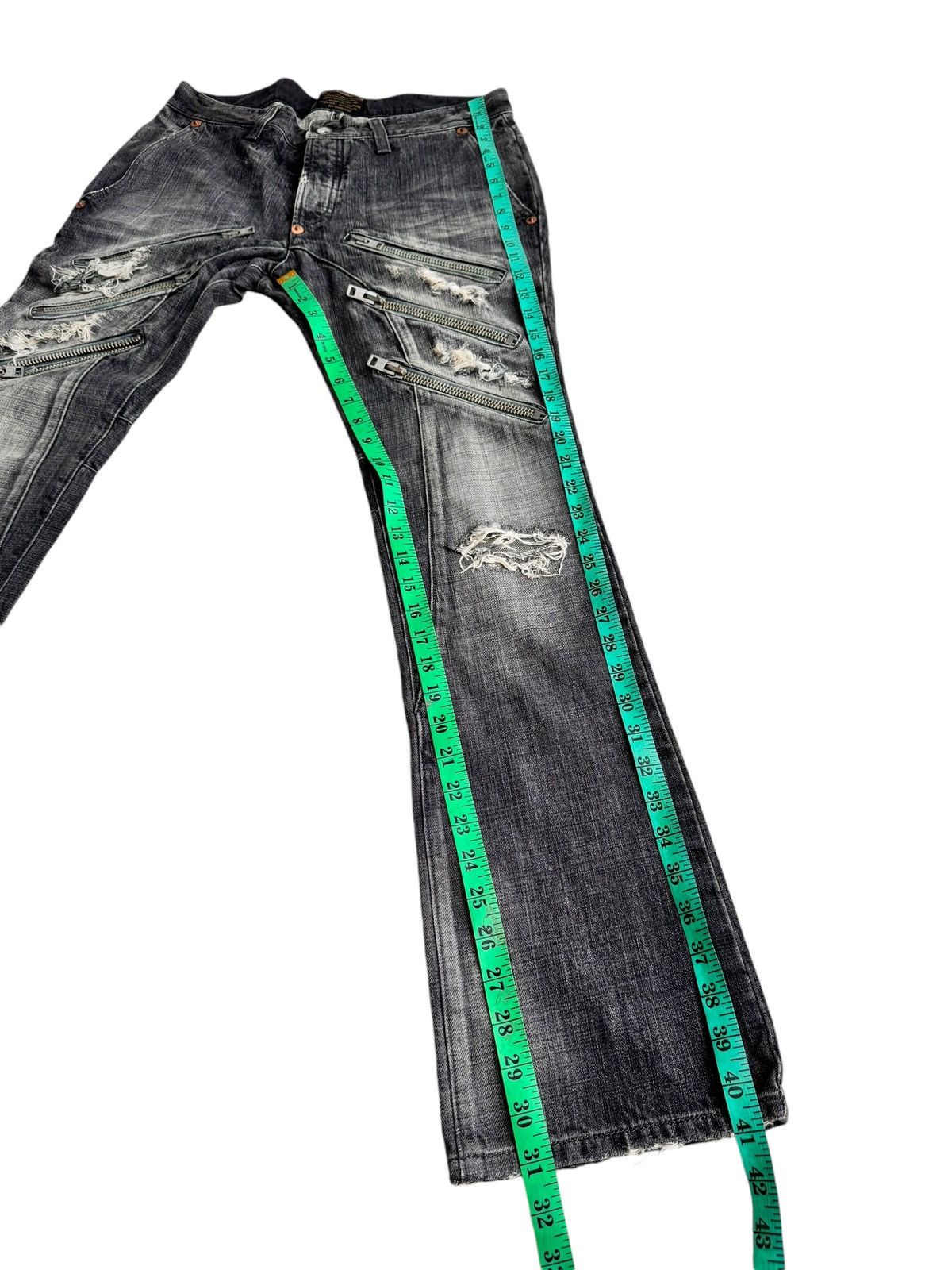 Japanese Brand ⚡️⚡️Izreel By Kazuhiro Takakura Distressed Jeans Zipper Size US 32 / EU 48 - 16 Thumbnail