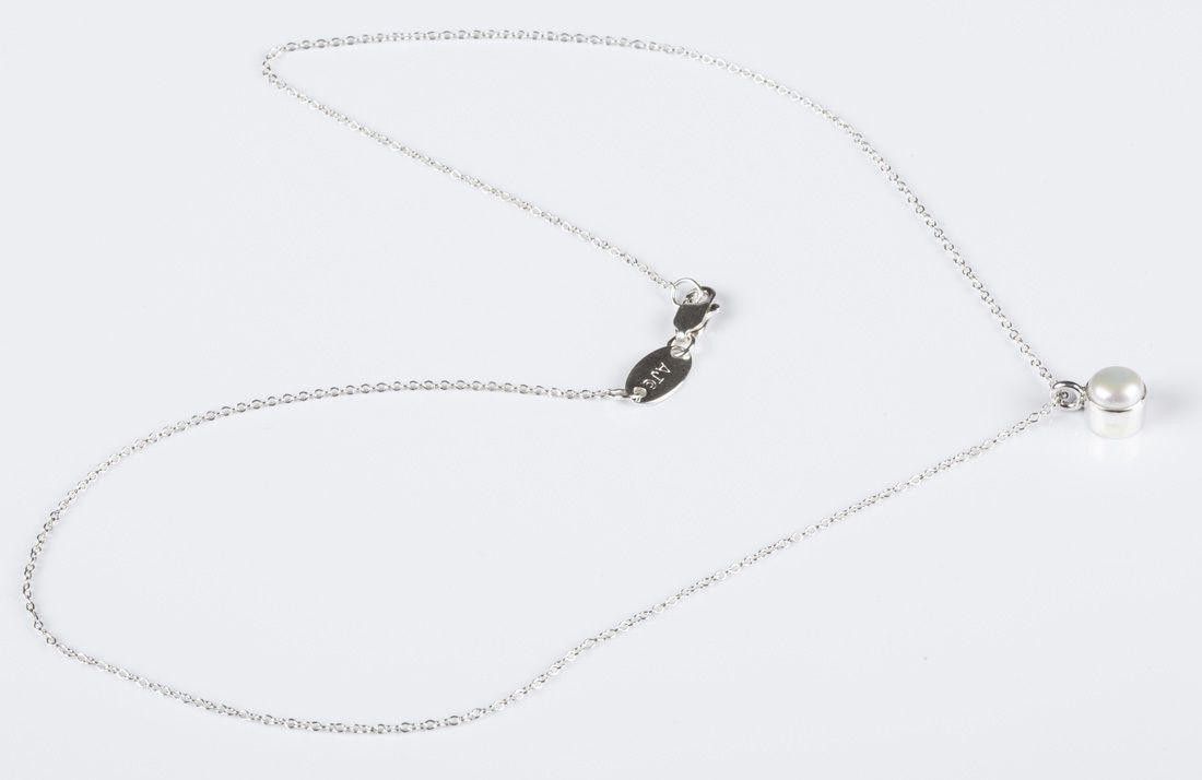 Designer Sterling Silver Bezel Set Pearl Astrology Pendant Necklace Size ONE SIZE - 4 Thumbnail