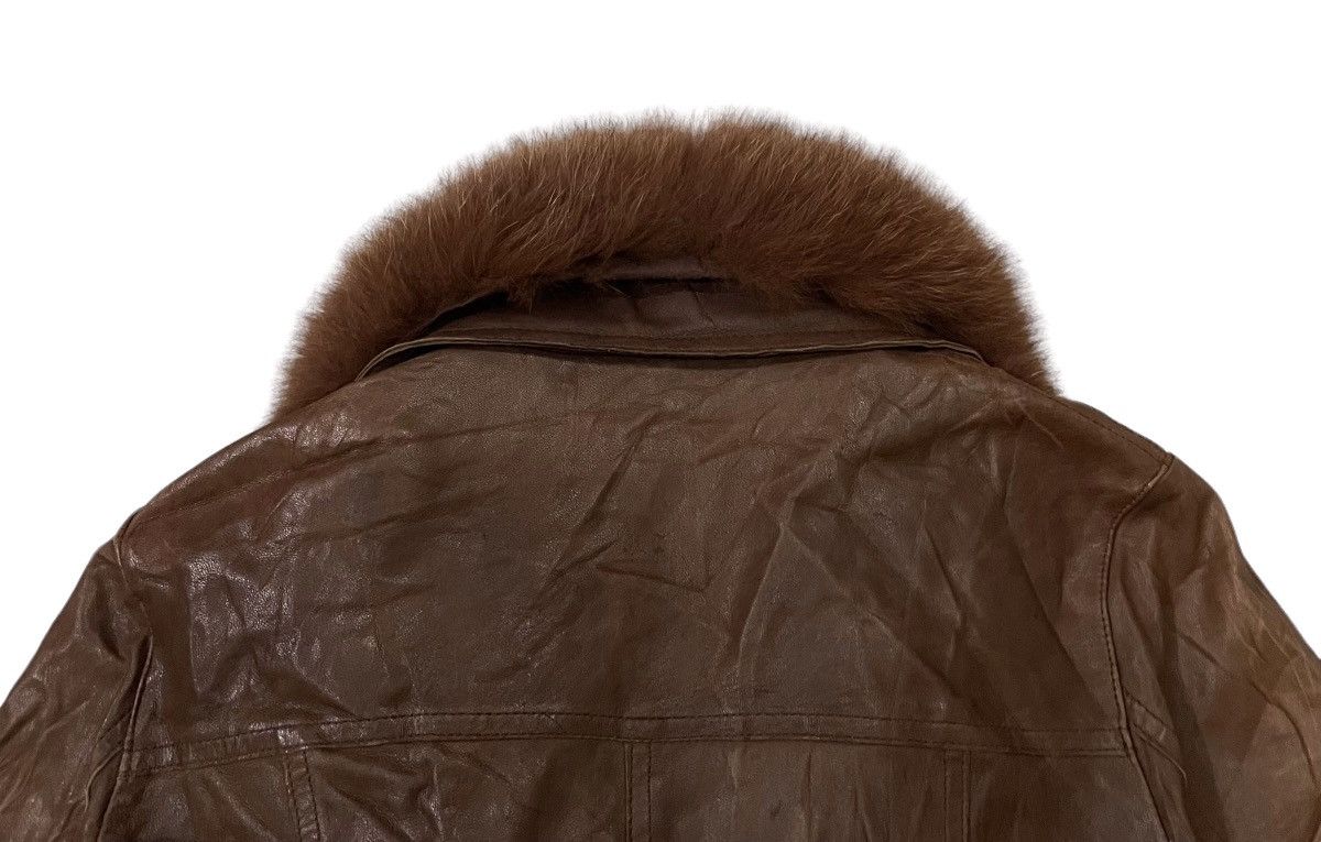 Leather Vintage Patrick Cox Wannabe Mink Fur Sheep leather Jacket Size S / US 4 / IT 40 - 16 Thumbnail