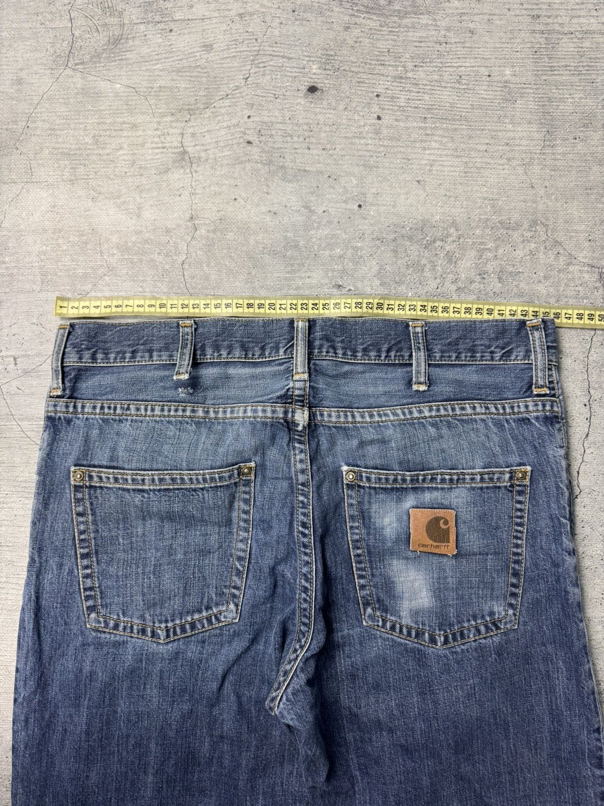Carhartt Crazy Vintage 90s Carhartt Jeans Relaxed Fit Light Wash Work Size US 32 / EU 48 - 4 Thumbnail