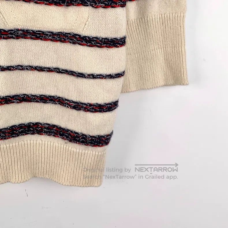 Chanel Chanel Roof Series Colour-blocked Striped Cashmere Round N Size XS / US 0-2 / IT 36-38 - 4 Thumbnail