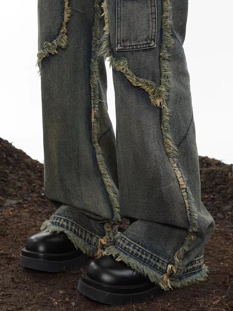 Vintage Vintage street wash baggy y2k micro flare jeans Size US 28 / EU 44 - 5 Thumbnail