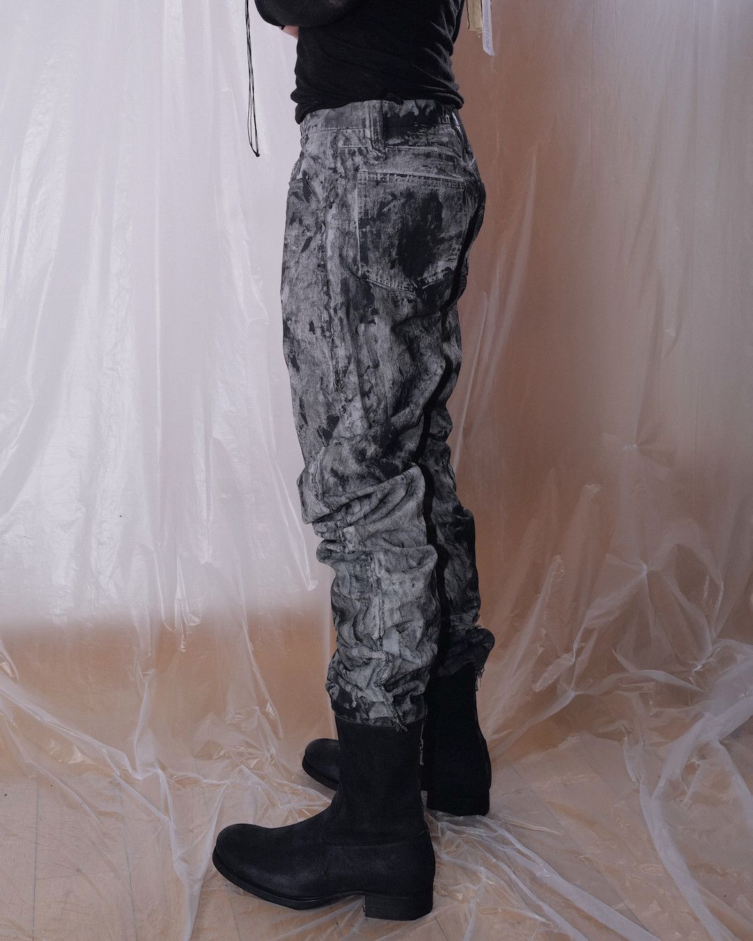 Other J CUT RUBBERED DENIM PANTS Size US 30 / EU 46 - 10 Thumbnail