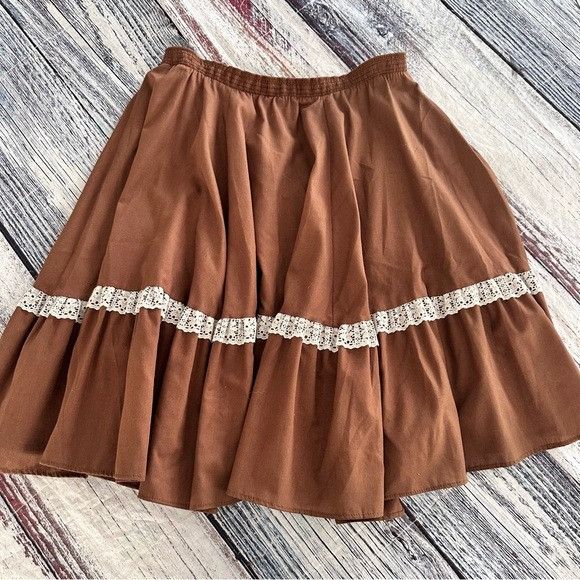 Rockmount Ranch Wear Vintage Rockmount Ranch Wear Brown Western Skirt Size 30" / US 8 / IT 44 - 2 Thumbnail