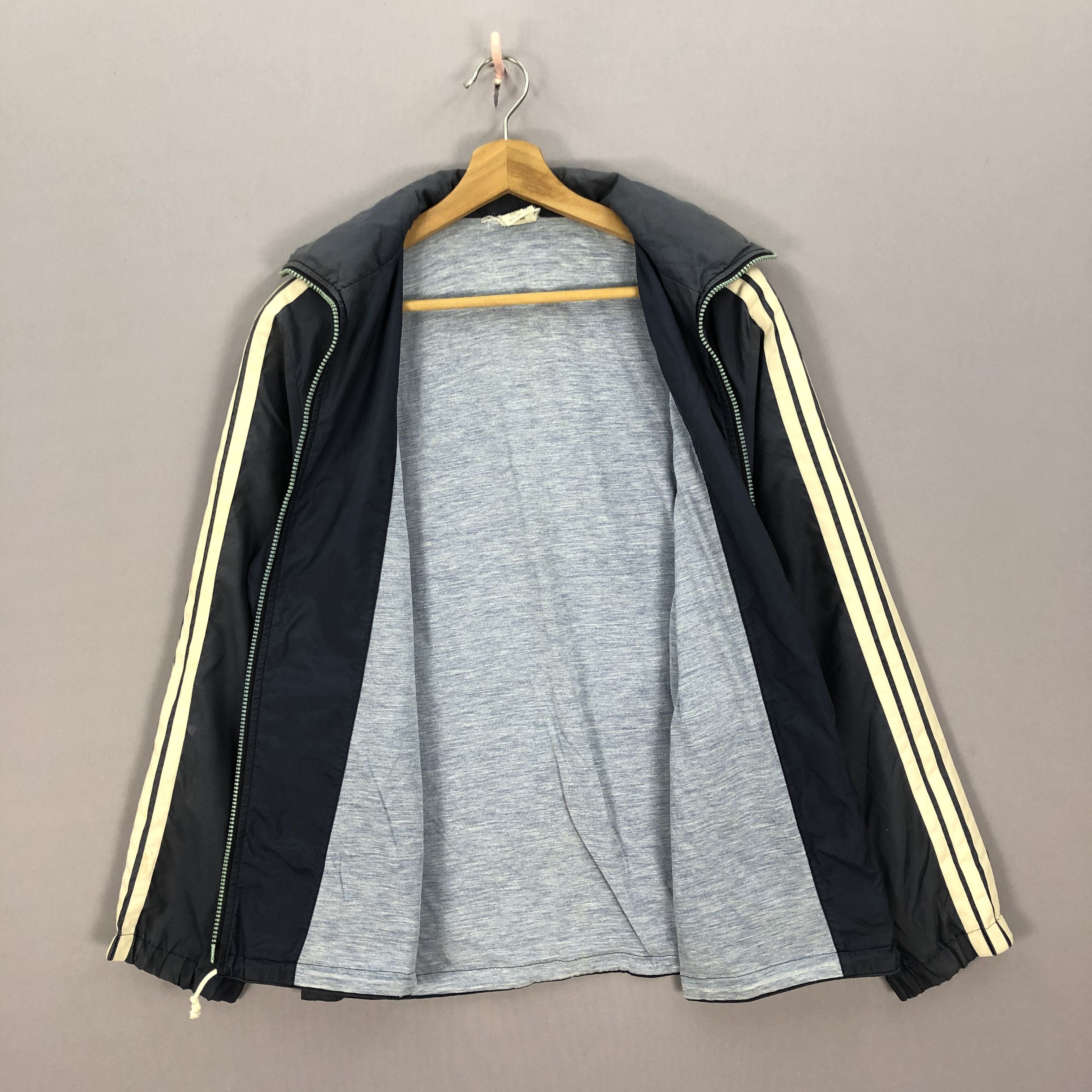 Adidas Vintage 80s Adidas West Germany Zipper Windbreaker Jacket Size US M / EU 48-50 / 2 - 4 Thumbnail