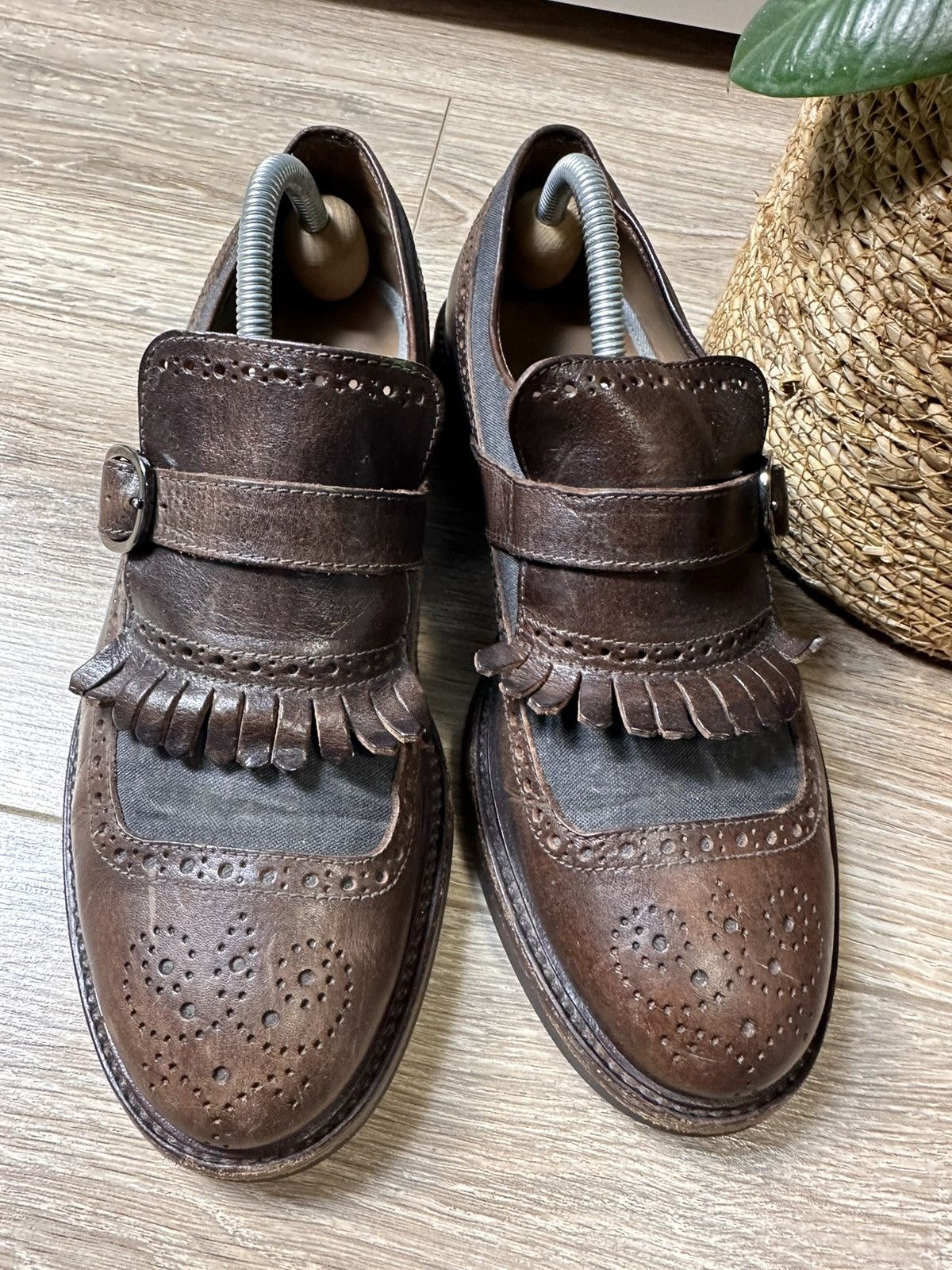 Brunello Cucinelli BRUNELLO CUCINELLI Tassel Monk Strap Brogues Loafers Boots Size US 8 / EU 41 - 5 Thumbnail