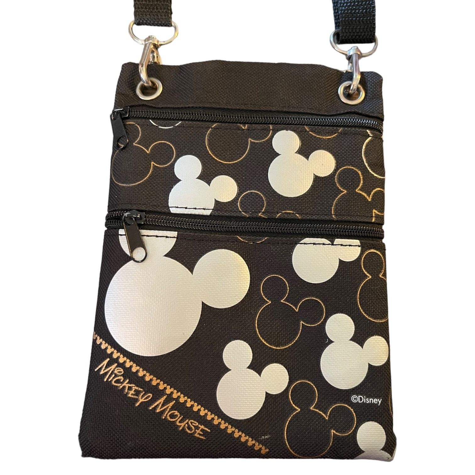 Disney Disney Mickey Mouse Black Mini Crossbody Purse EUC Size ONE SIZE - 2 Thumbnail