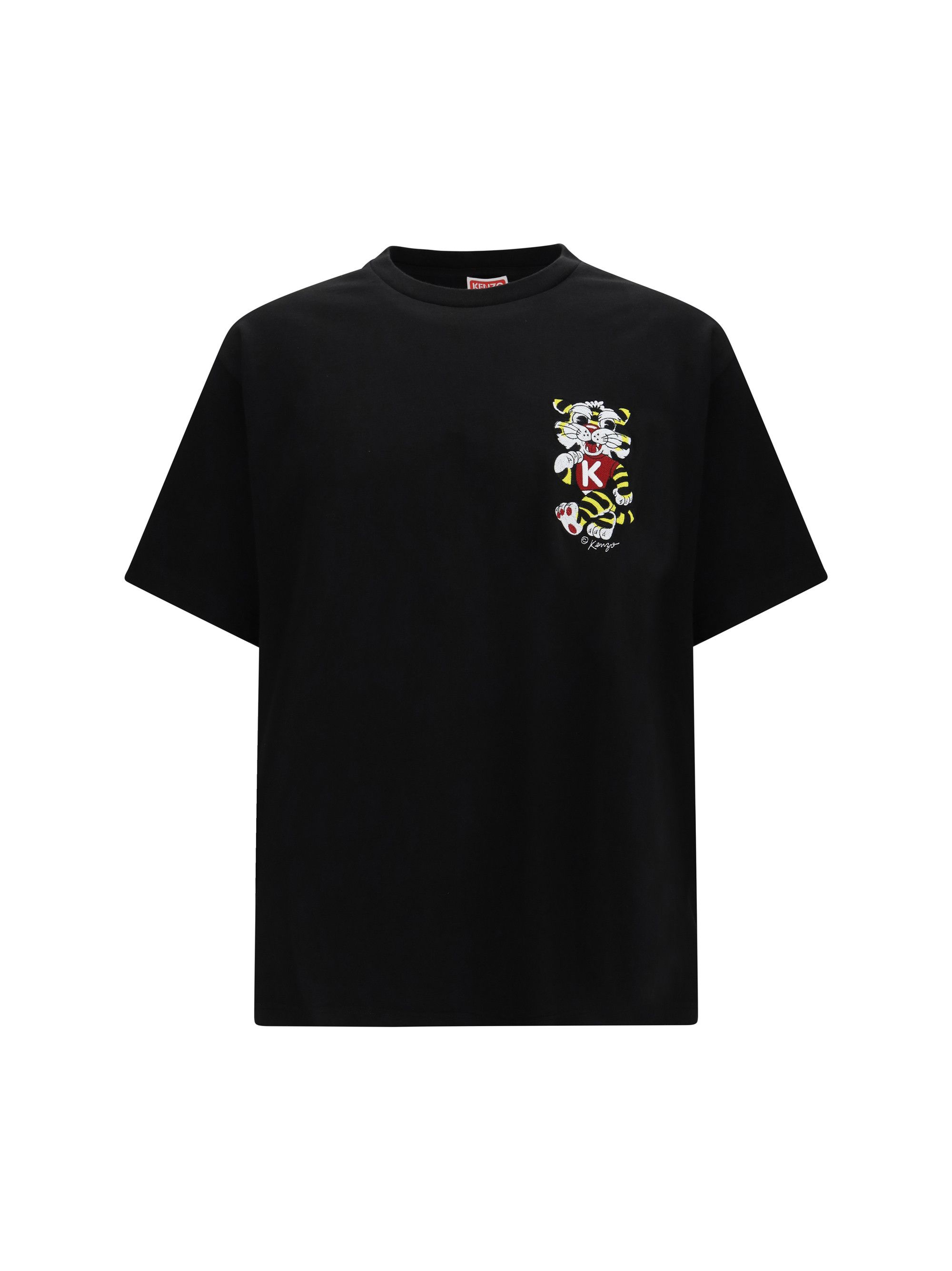 Kenzo Wild Tiger motif embroidered on the chest oversized T-shirt Size US S / EU 44-46 / 1 - 1 Thumbnail