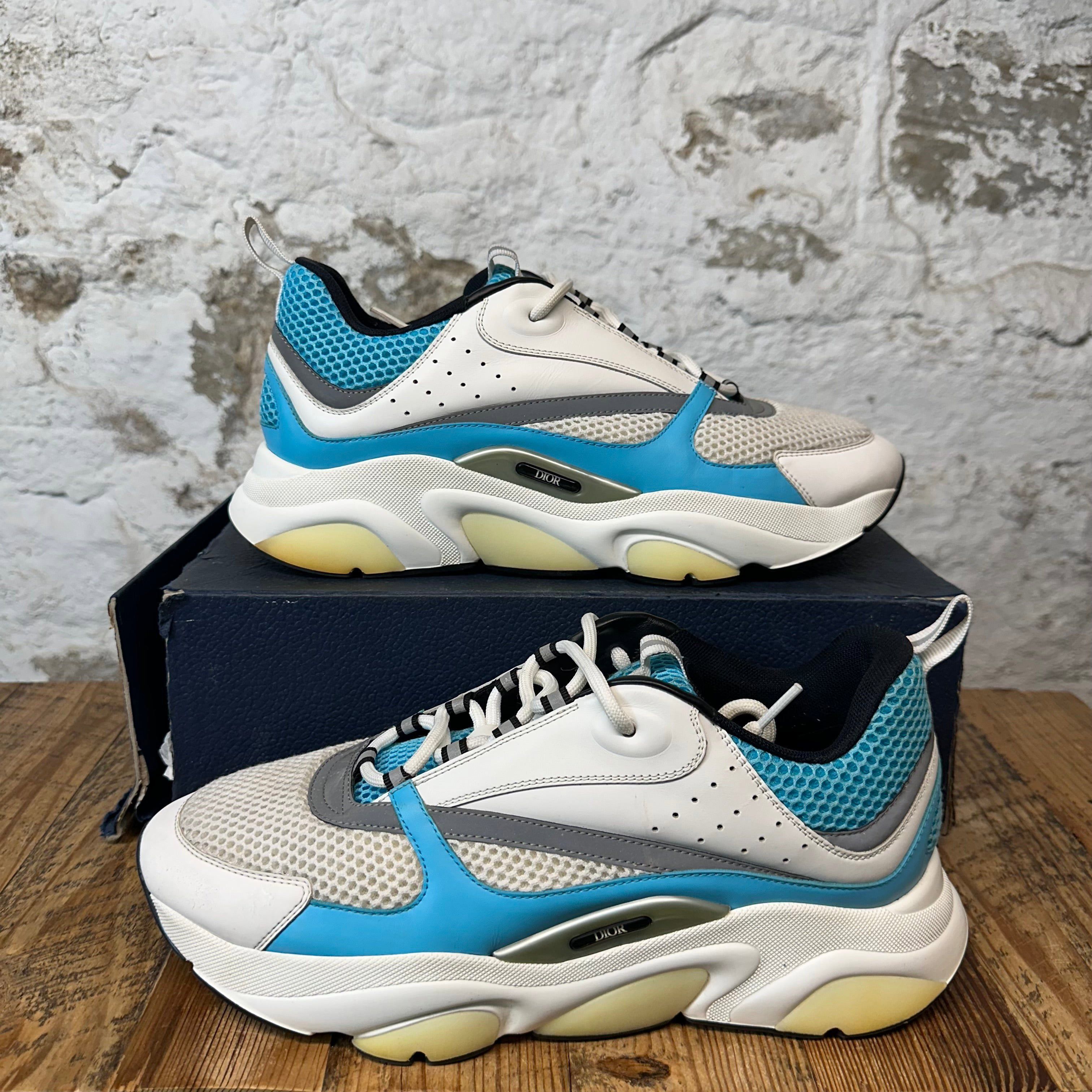 Dior Dior B22 White Grey Teal Blue Sneaker Sz 13 (46) Size US 13 / EU 46 - 1 Thumbnail