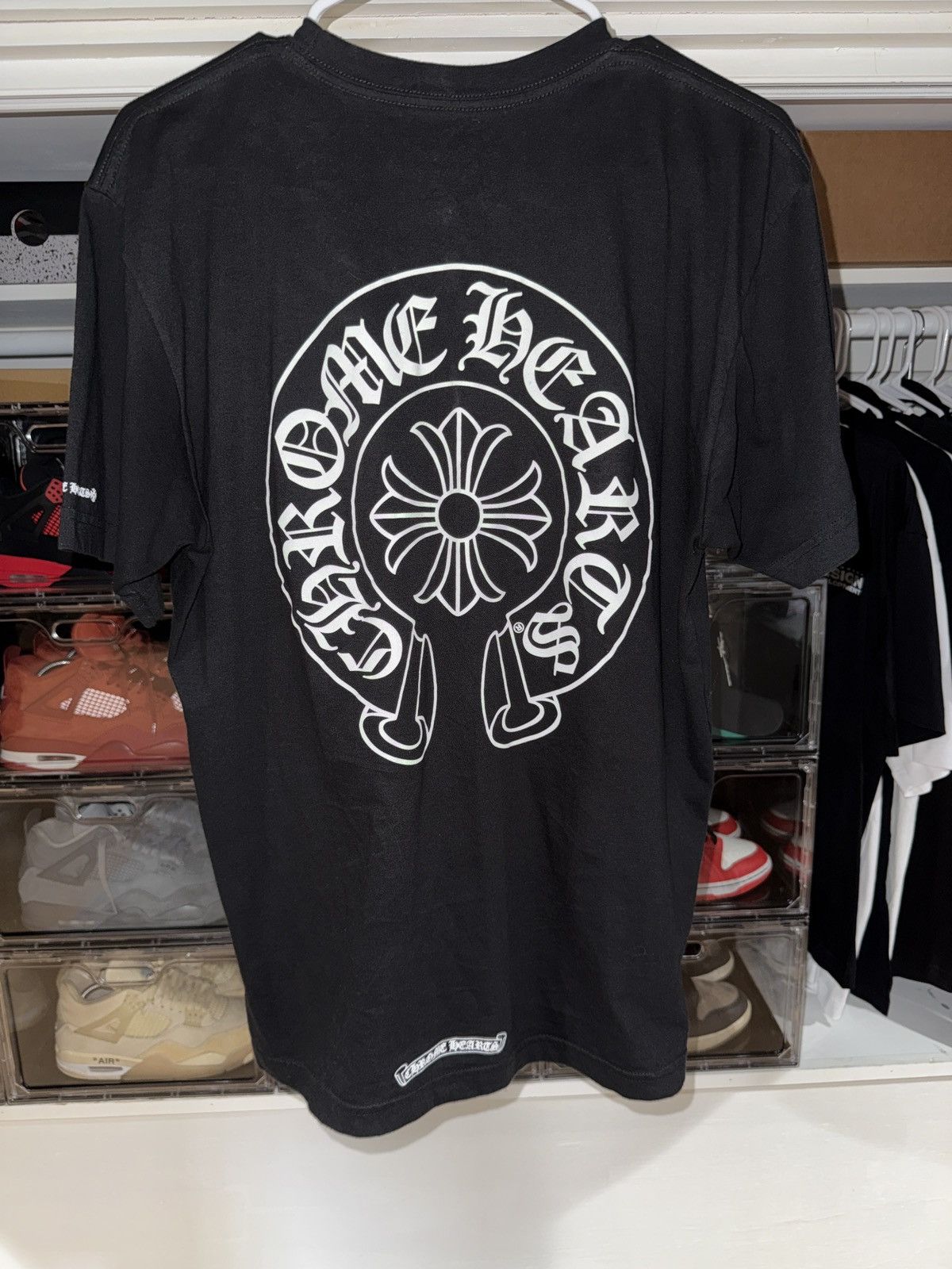 Chrome Hearts Horse Shoe Pocket Logo T-Shirt