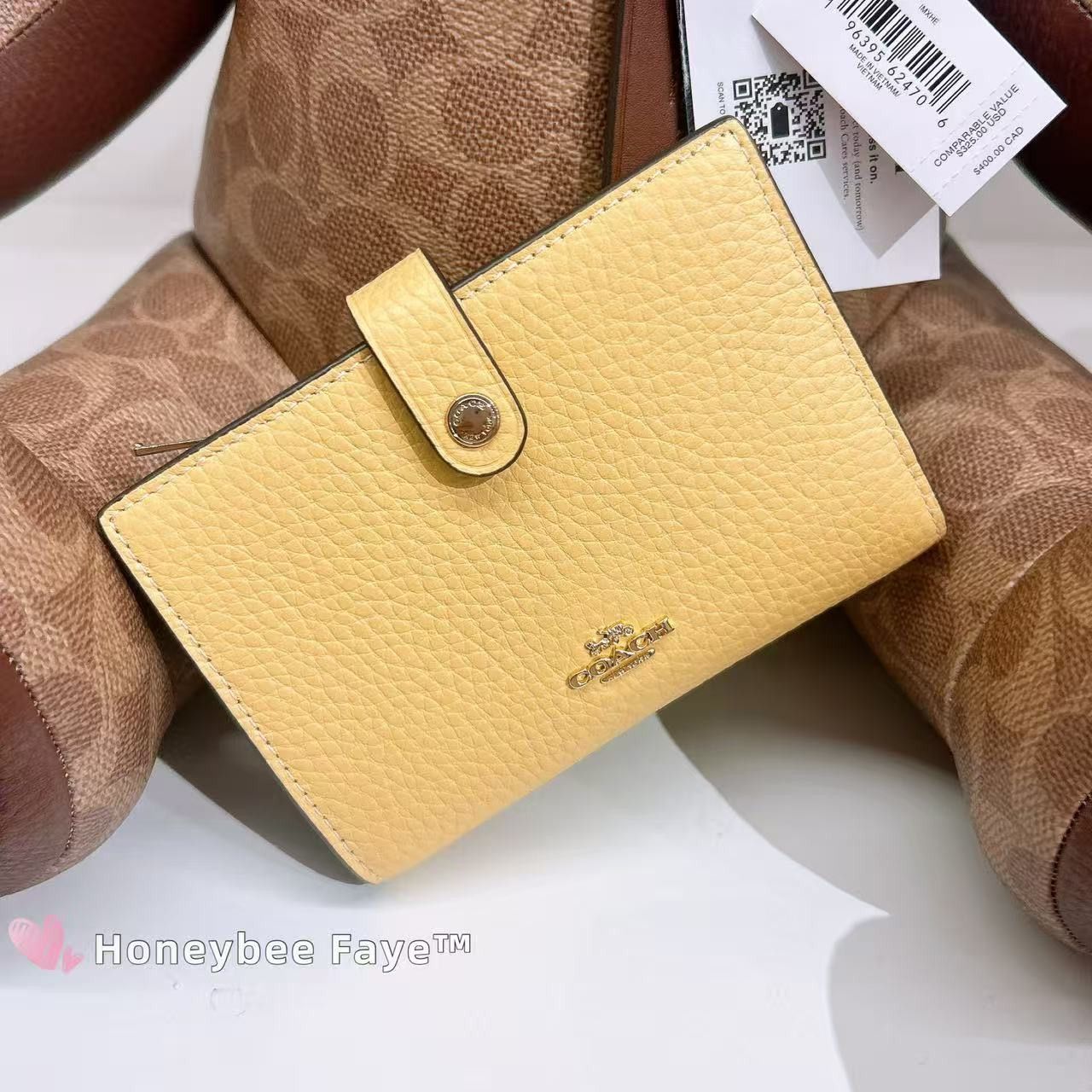 Coach 2 In 1 Wallet CCL70 Soft Yellow Size ONE SIZE - 3 Thumbnail