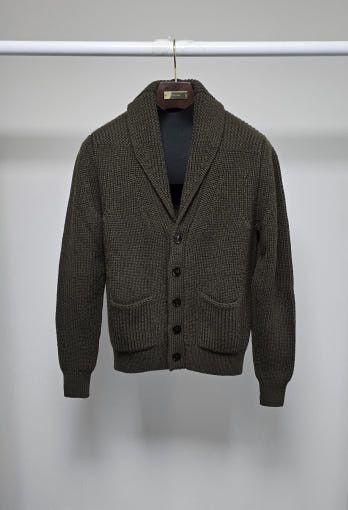 Tom Ford o1sm1stk0725 Alpaca Shawl Collar Knit Cardigan Dark Green Size US M / EU 48-50 / 2 - 1 Thumbnail