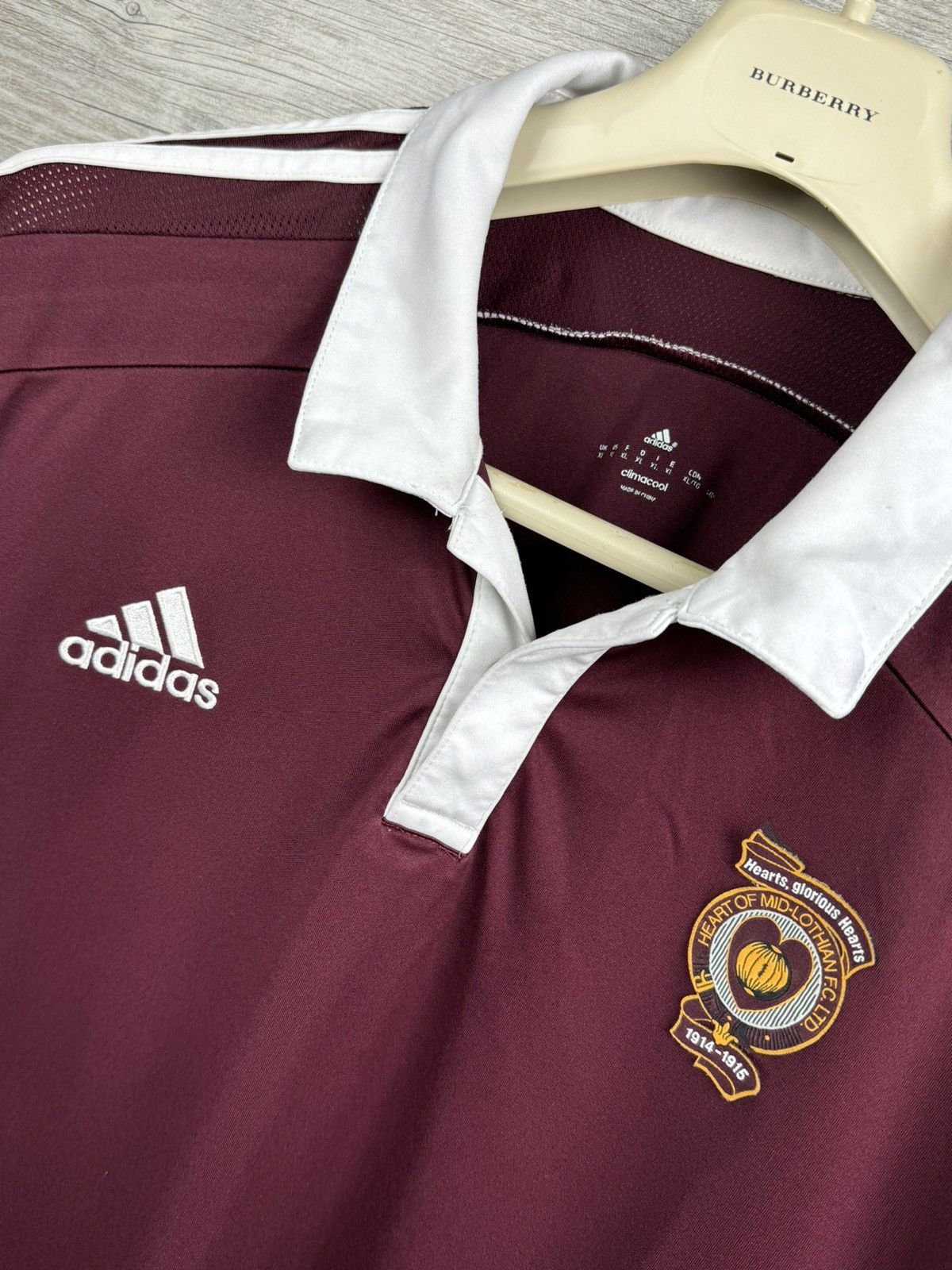 Adidas Adidas HEART OF MIDLOTHIAN 2014 2015 SHIRT SOCCER JERSEY Size US XL / EU 56 / 4 - 6 Thumbnail