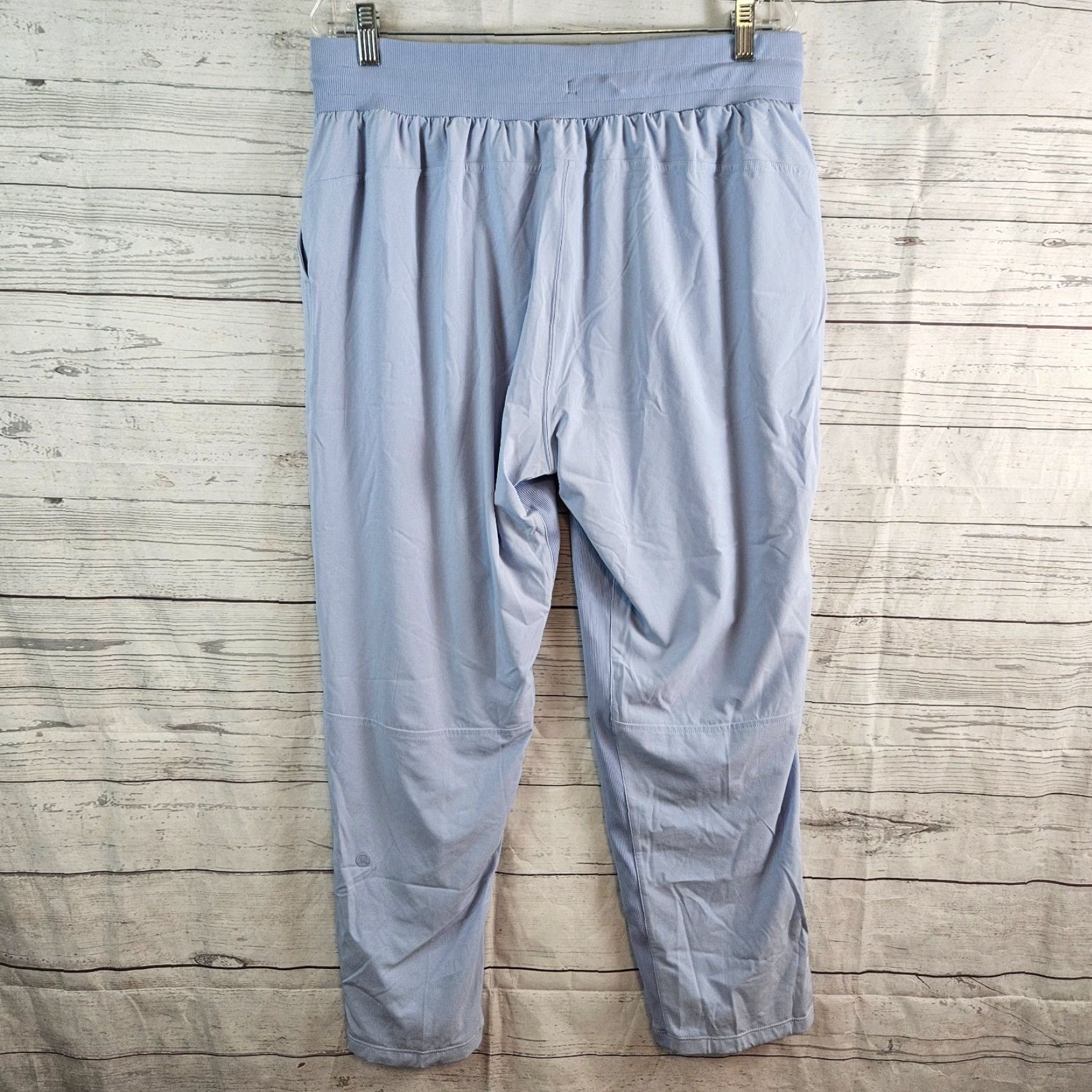 Lululemon Lululemon Womens Beyond The Studio Crop Pants Sz 12 Blue High Rise Drawstring Cropped Activewear Pants Women 12 Blue Athleisure Size 34" / US 12 / IT 48 - 3 Thumbnail
