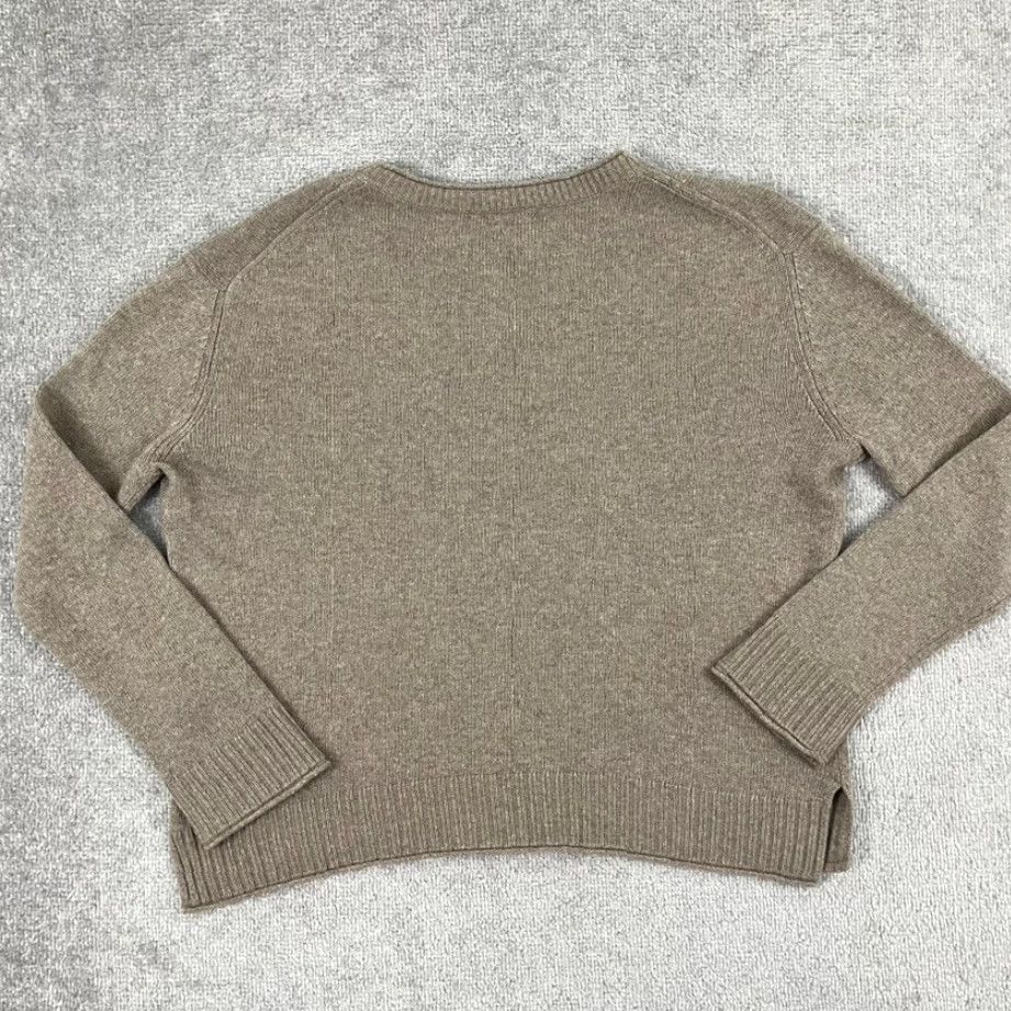 Jenni Kayne Sweater Womens Large Brown Wool Cashmere Quiet Luxury Old Money Soft