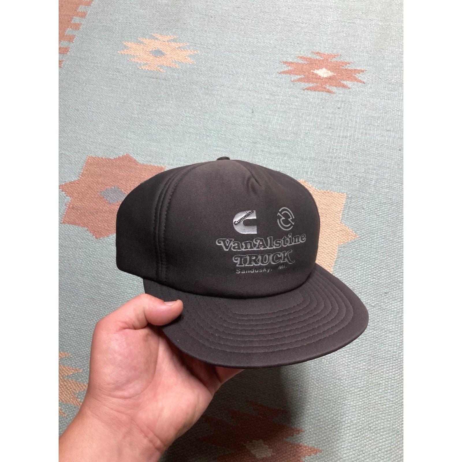 Vintage VINTAGE SnapBack Cummins Hat Black Adjustable Men VanAlstine Truck Michigan Cap Size ONE SIZE - 2 Thumbnail