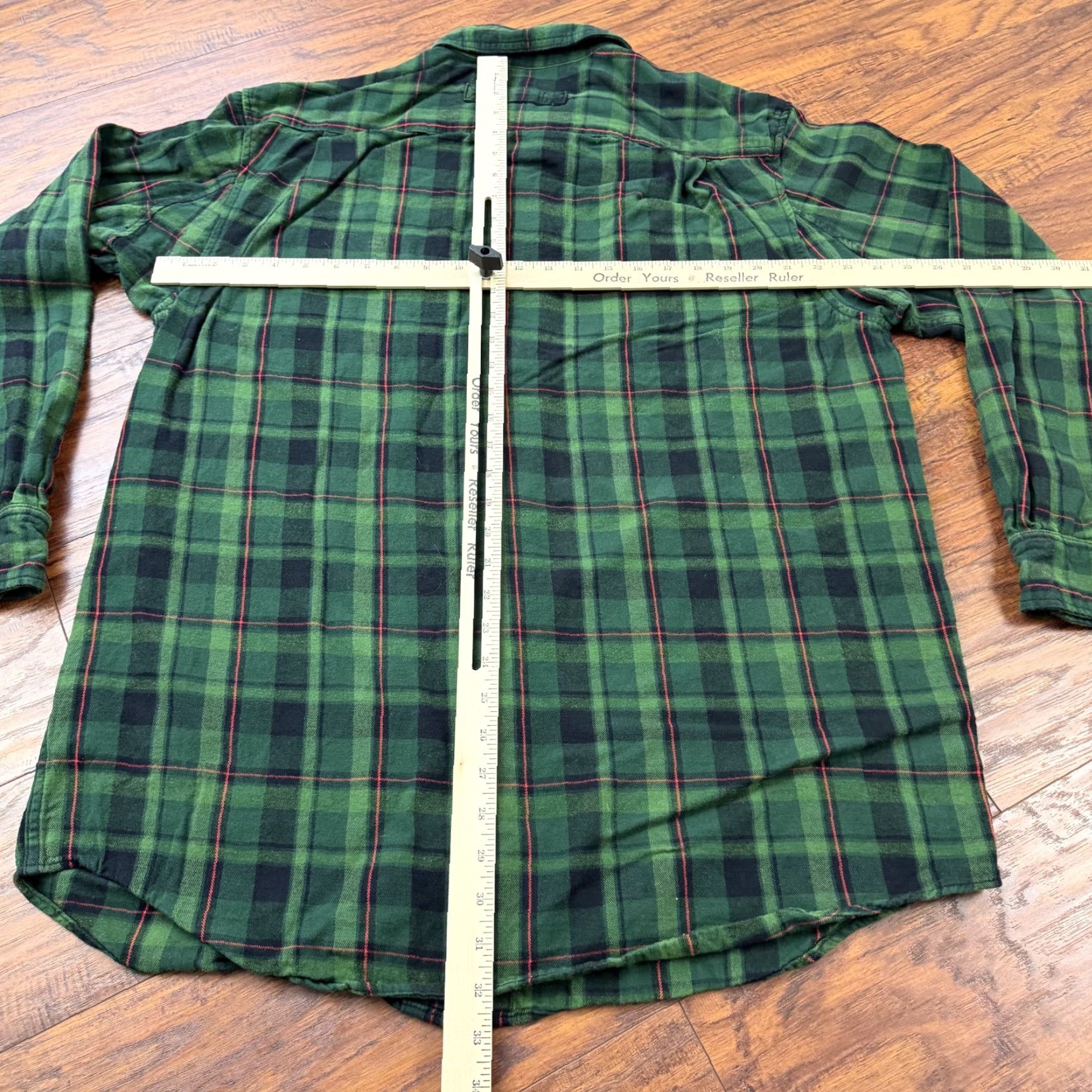 Vintage Duluth Trading Shirt Mens LT Green Plaid Flannel Button Up Tall Workwear Casual Size US L / EU 52-54 / 3 - 7 Thumbnail