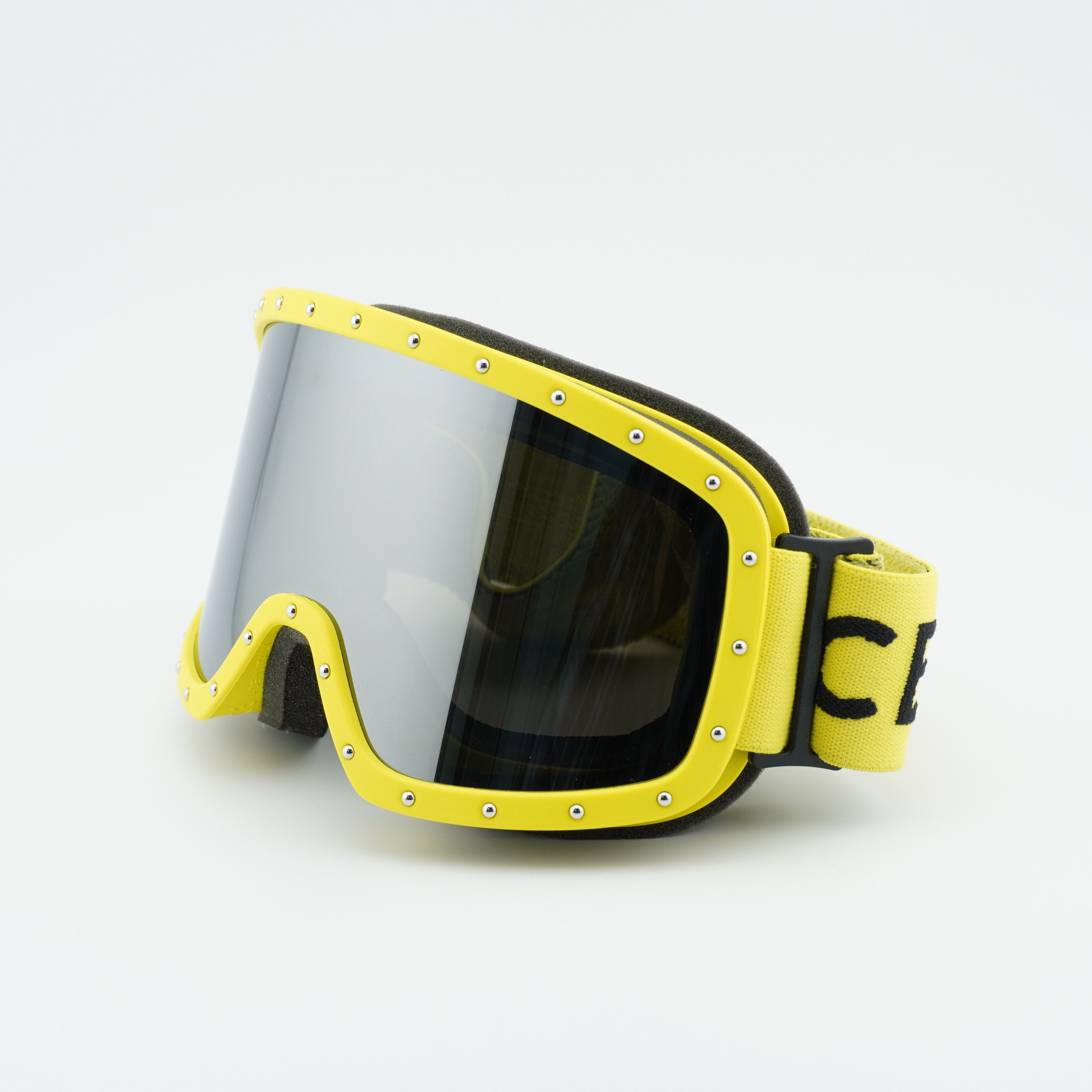 Celine Celine CL40196U 40C Yellow Shield Frame, Grey Mirror Lenses Size ONE SIZE - 1 Thumbnail