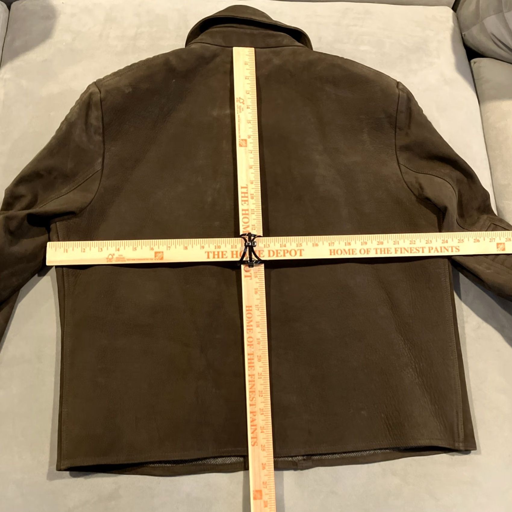 Joseph Abboud Joseph Abboud - Dark Brown Suede - Wool Lined - Motorcycle Jacket - Men's XL Jacket Size US XL / EU 56 / 4 - 7 Thumbnail