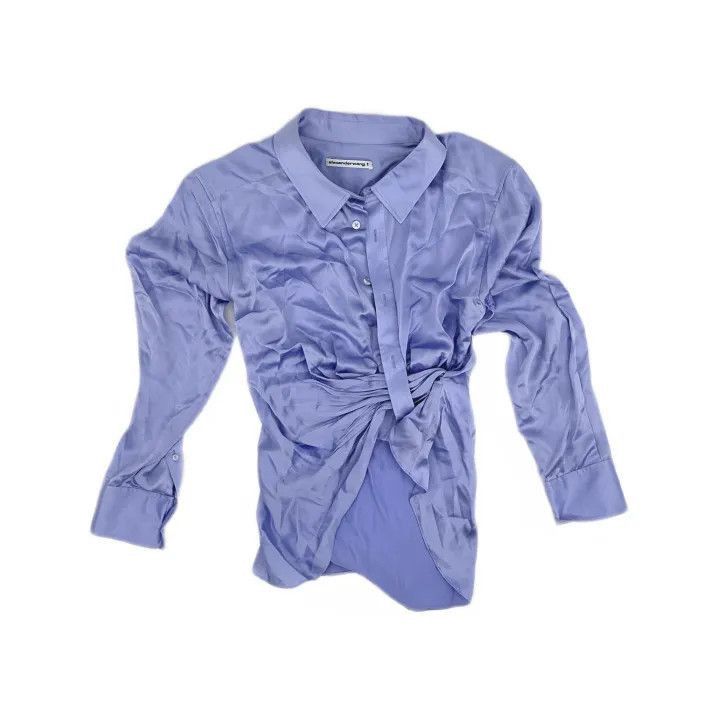 Alexander Wang Alexander Wang SS23 Button-Up Shirt in Blue - Size S / US 4 / IT 40 - 2 Thumbnail