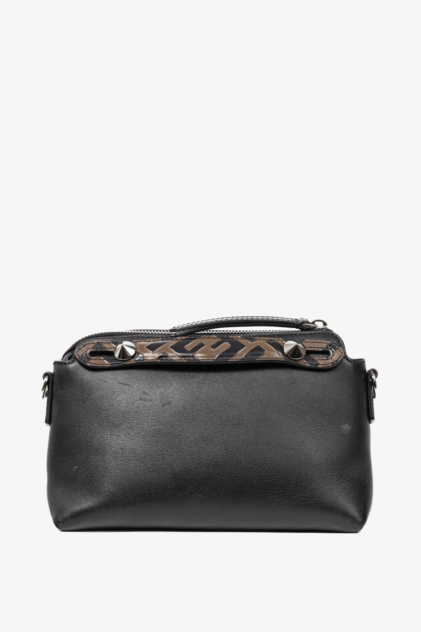 Fendi Fendi By the Way Mini Black Leather Mini Crossbody Size ONE SIZE - 4 Thumbnail