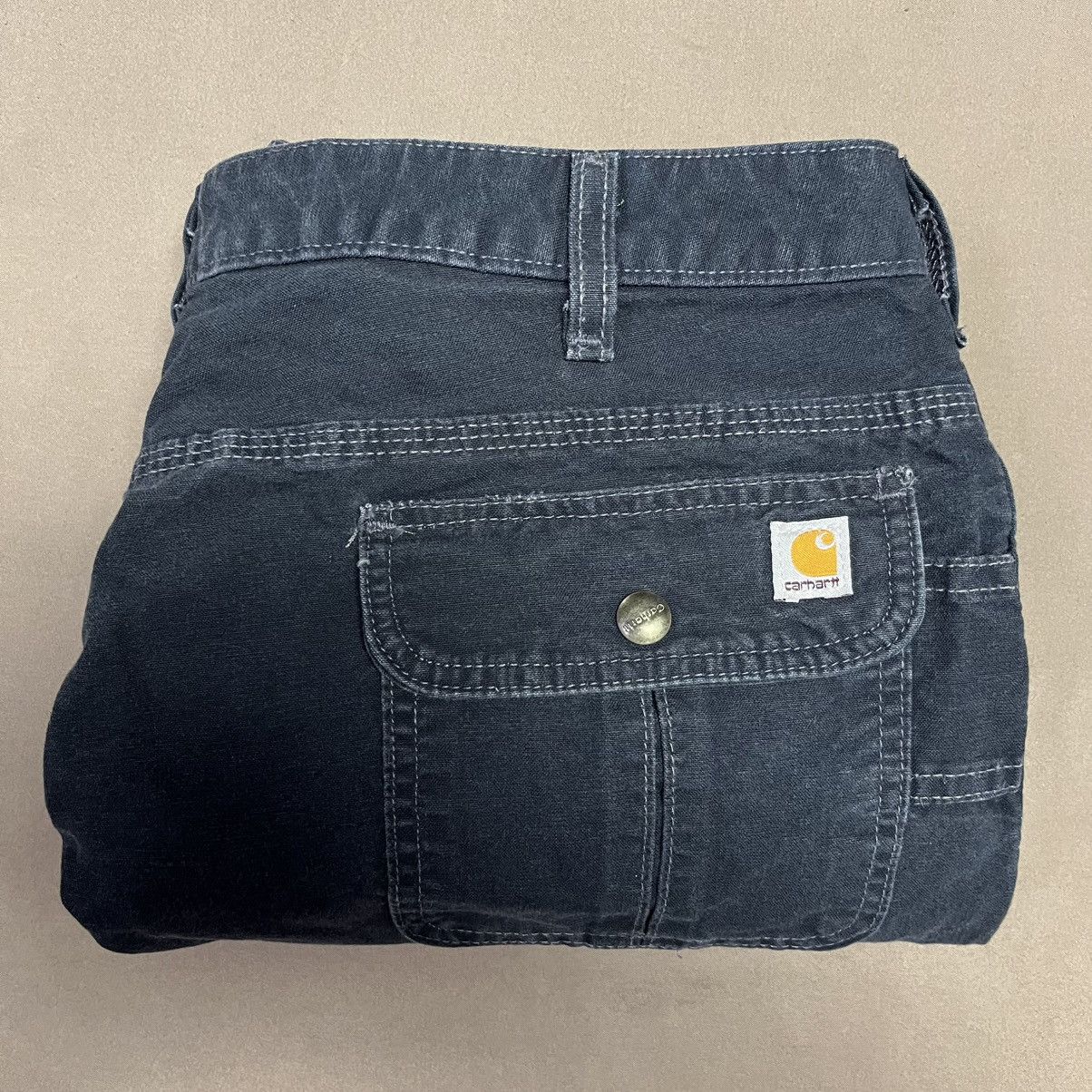 Carhartt × Vintage Vintage 90 Carhartt Cargo Shorts Canvas Workwear - Womens 14 Size 36" / US 14 / IT 50 - 1 Thumbnail