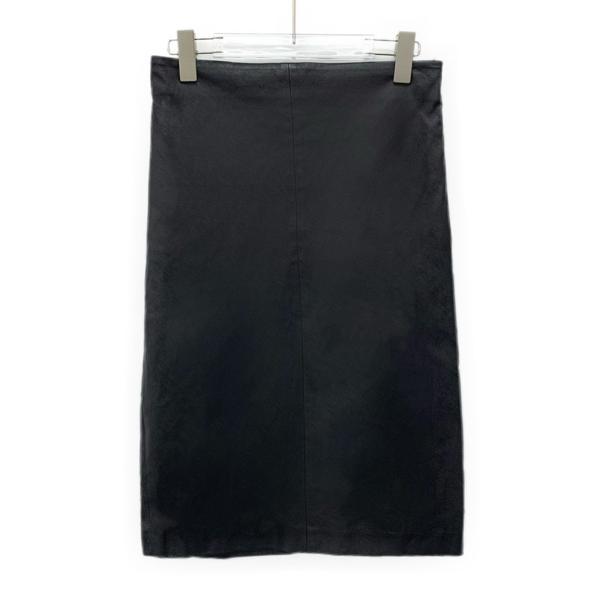 Brunello Cucinelli Brunello Cucinelli Black Leather Casual Skirt K26WX Size 27" / US 4 / IT 40 - 1 Thumbnail
