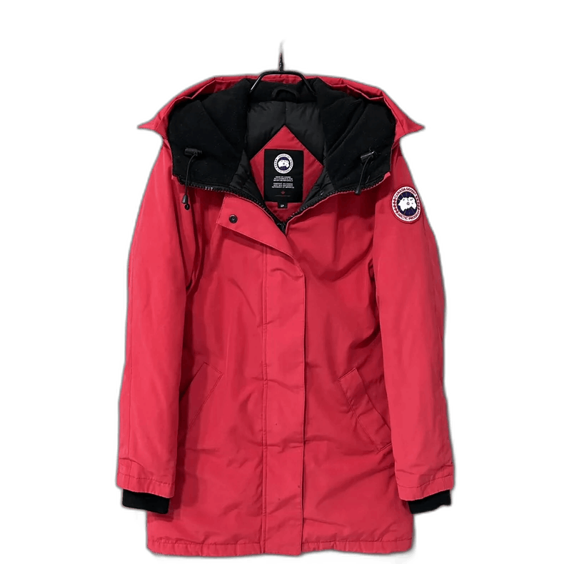Canada Goose Red Hooded Down Jacket by Canada Goose Size S / US 4 / IT 40 - 1 Thumbnail