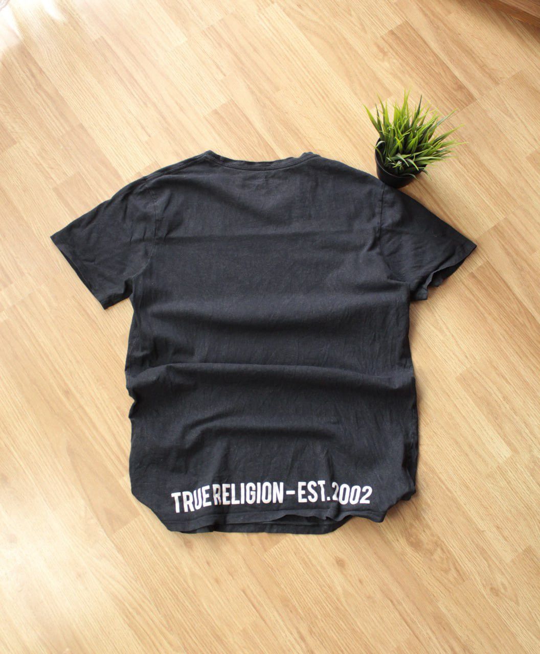 True Religion 🔥 Vintage True Religion Faded Washed T Shirt Logo Y2K Black Size US M / EU 48-50 / 2 - 3 Thumbnail