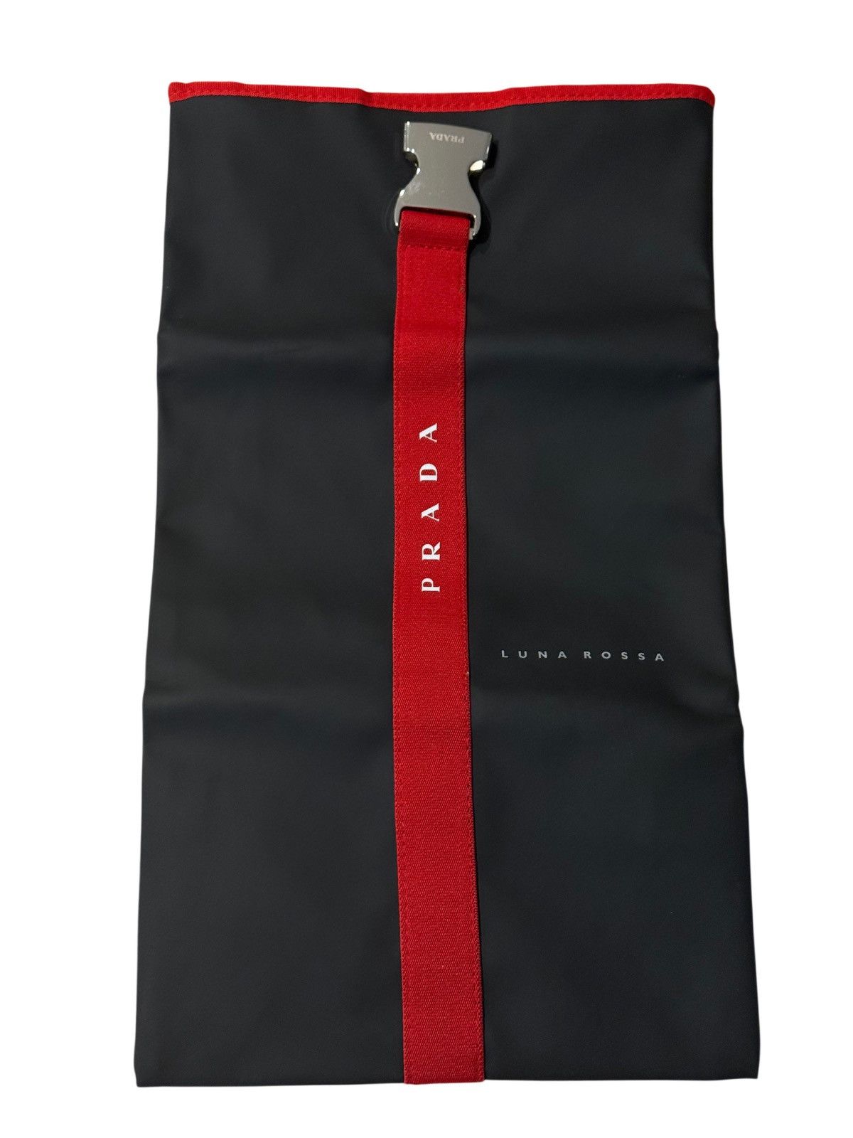 Prada Luna Rossa Ocean black travel pouch toiletry bag