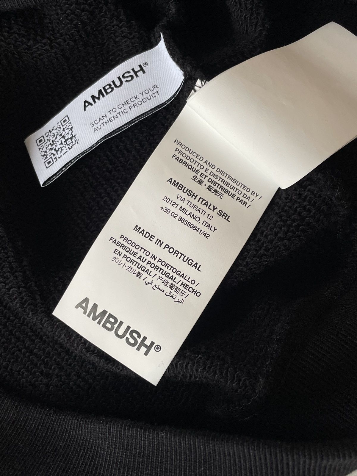 Ambush Design Ambush Crewneck Workshop Sweatshirt Black/Cloud Dancer Size US M / EU 48-50 / 2 - 9 Thumbnail