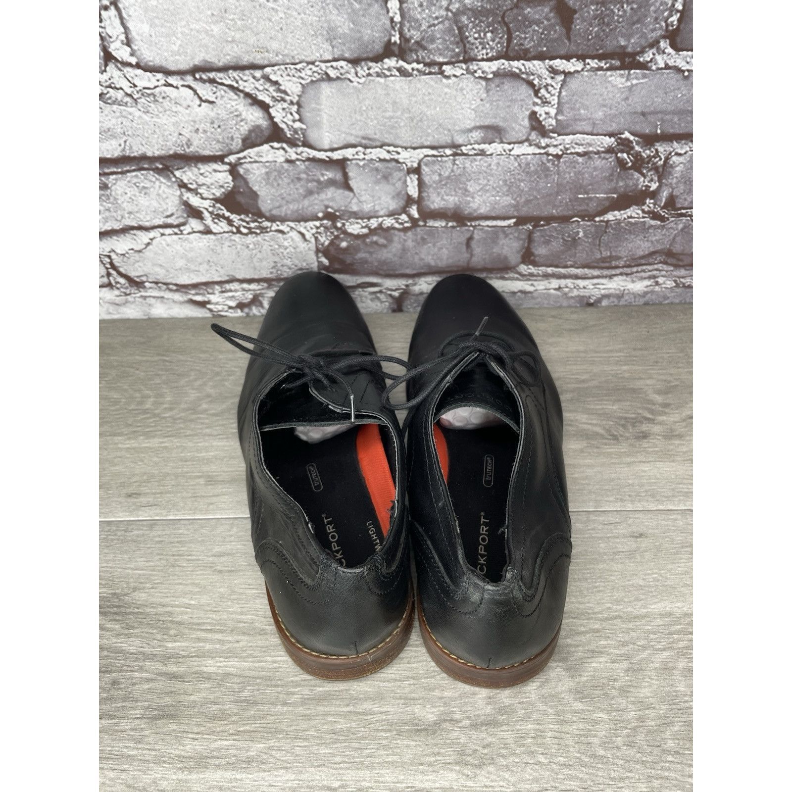 Rockport Rockport Trutech Black Leather Oxfords Brown Casual Shoes Me Size US 10 / EU 43 - 5 Thumbnail