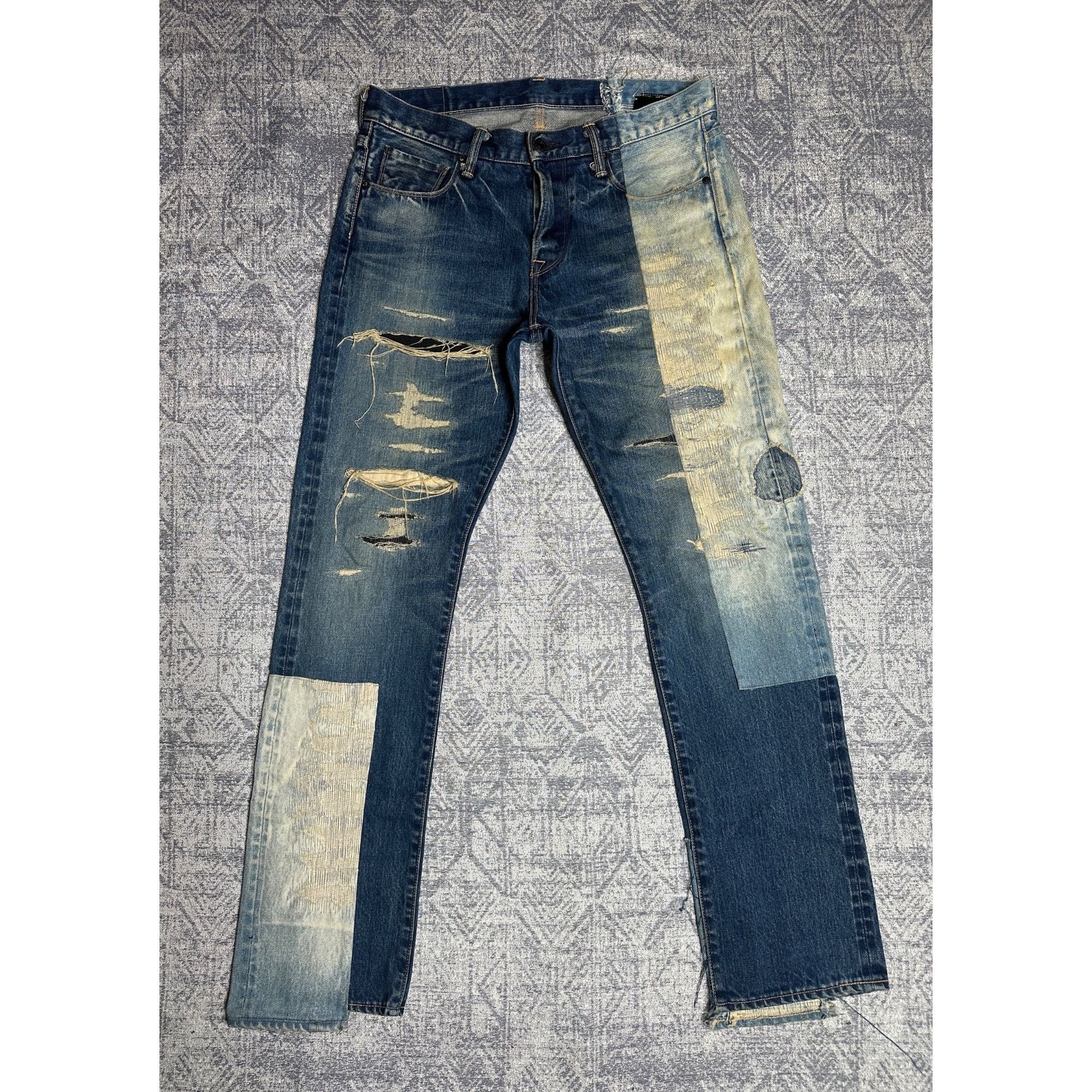 KURO Kuro Denim Japanese vintage selvedge remake jeans, made in J Size US 33 - 1 Thumbnail