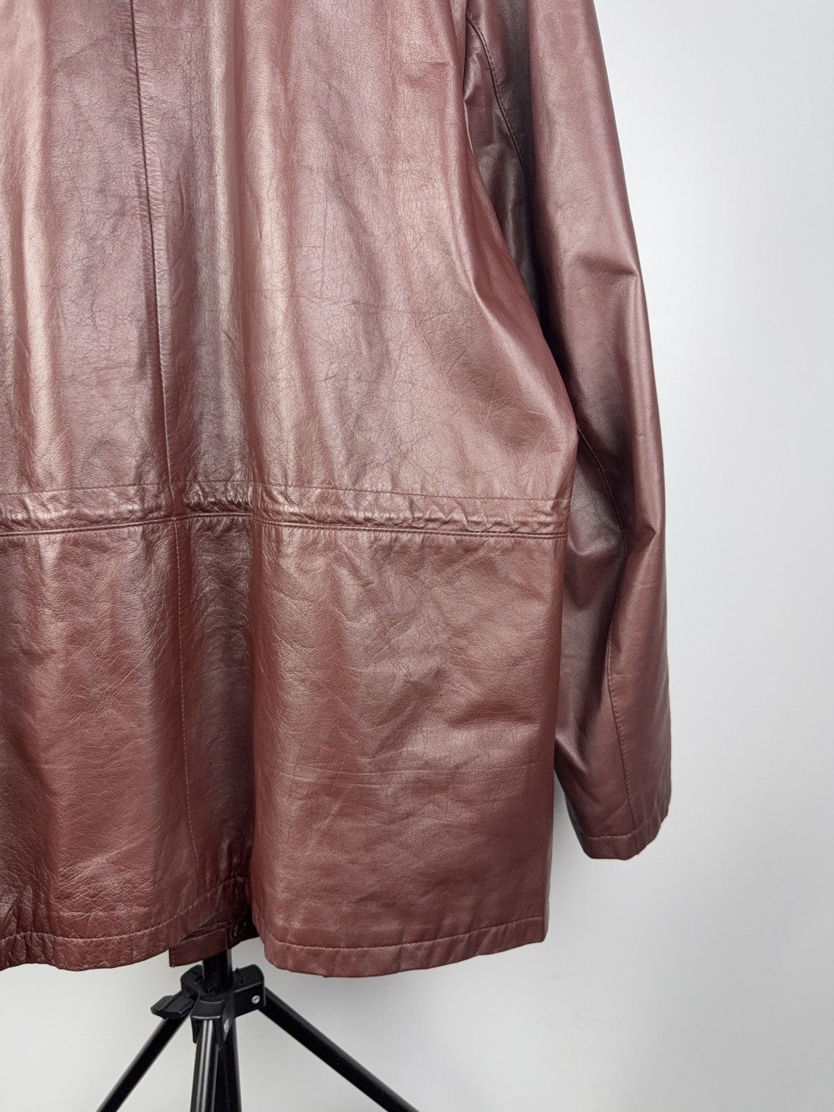 Leather Vintage 90s Avant Garde Y2K Leather MOTO Jacket Rock Punk Size US XL / EU 56 / 4 - 13 Thumbnail