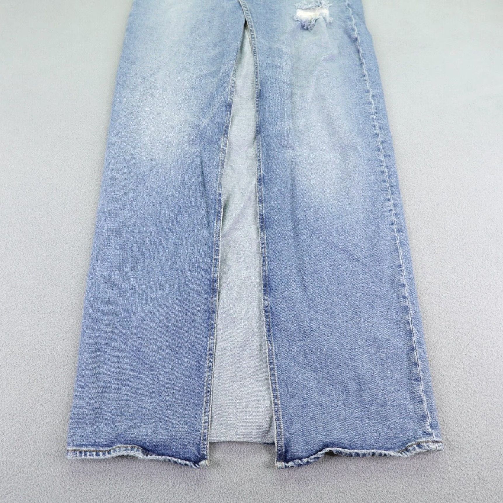 Good American VINTAGE Good American Denim Skirt Women's Maxi Long Blue Cotton Casual 0/25 Size 25" / US 0 / IT 36 - 3 Thumbnail