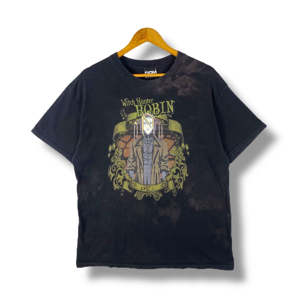 Anime Vintage 00's WITCH HUNTER ROBIN Faded Distressed Anime Tee Size US L / EU 52-54 / 3 - 1 Thumbnail