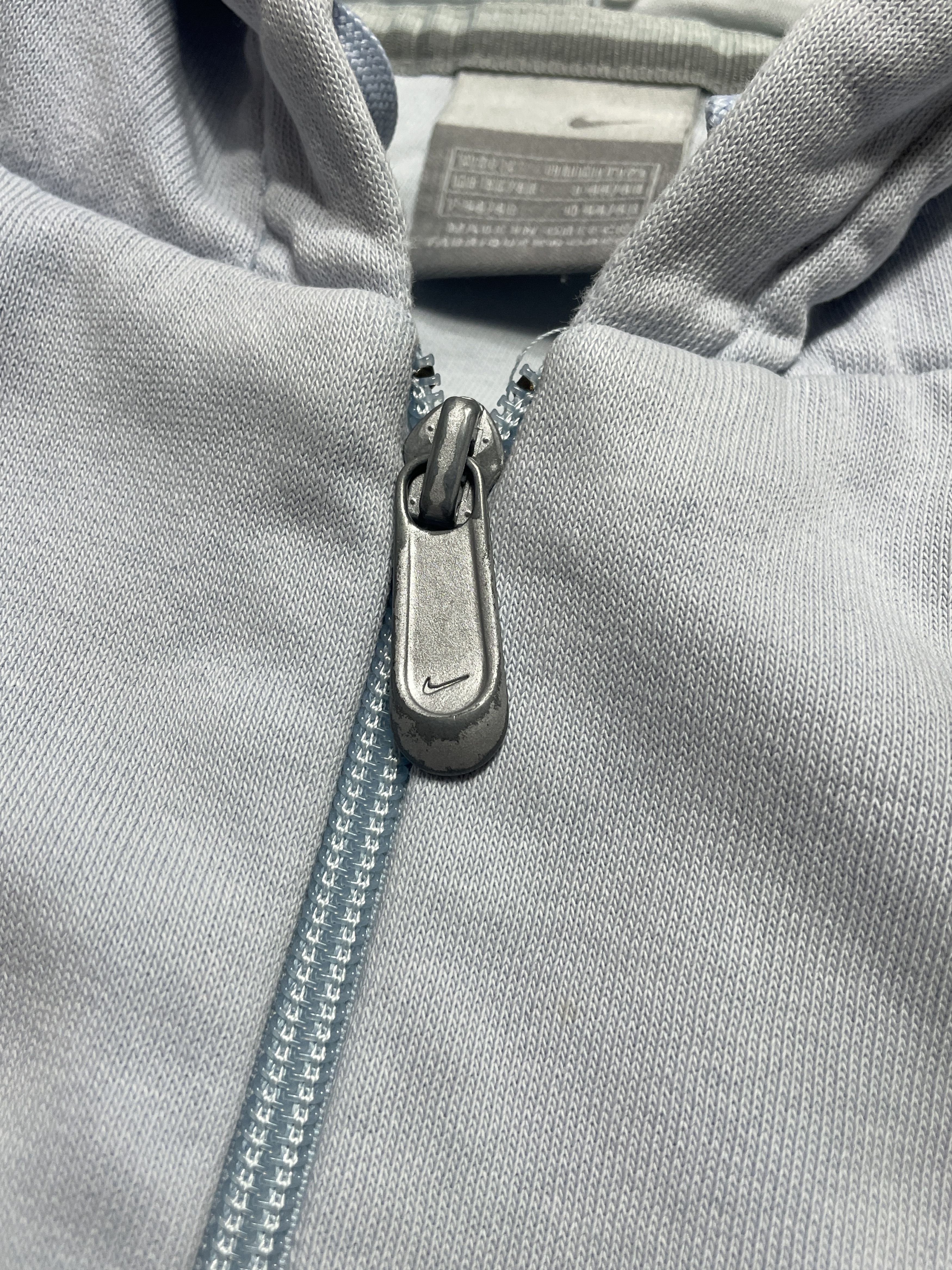 Nike RARE❗️Nike Vintage Y2K Hoodie Silver Tag Boxy Fit Baby Blue Size US S / EU 44-46 / 1 - 5 Thumbnail