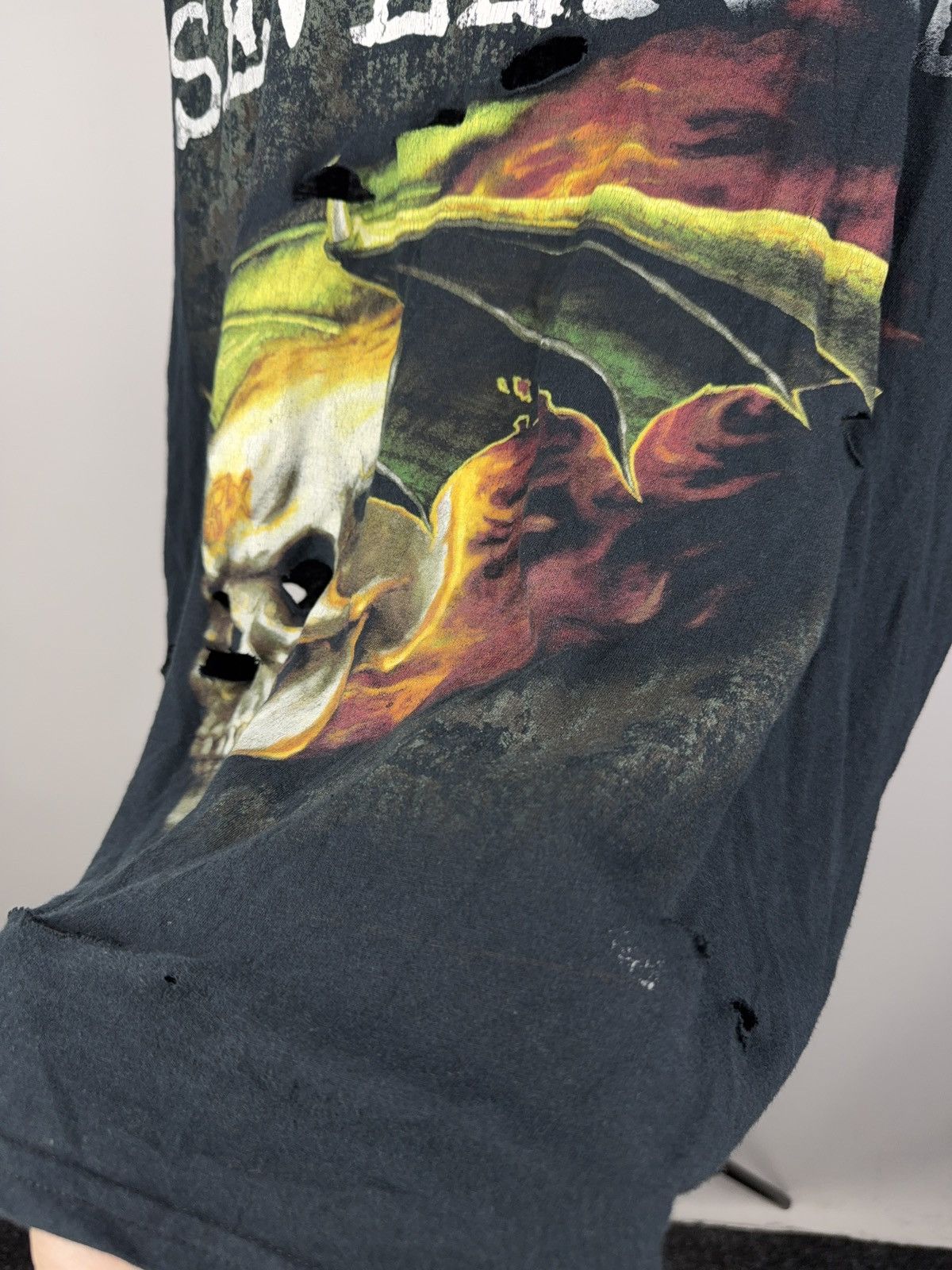 Band Tees 💀Vintage 00s Avenged Sevenfold Distressed Cutoff Band Tee Size US M / EU 48-50 / 2 - 5 Thumbnail