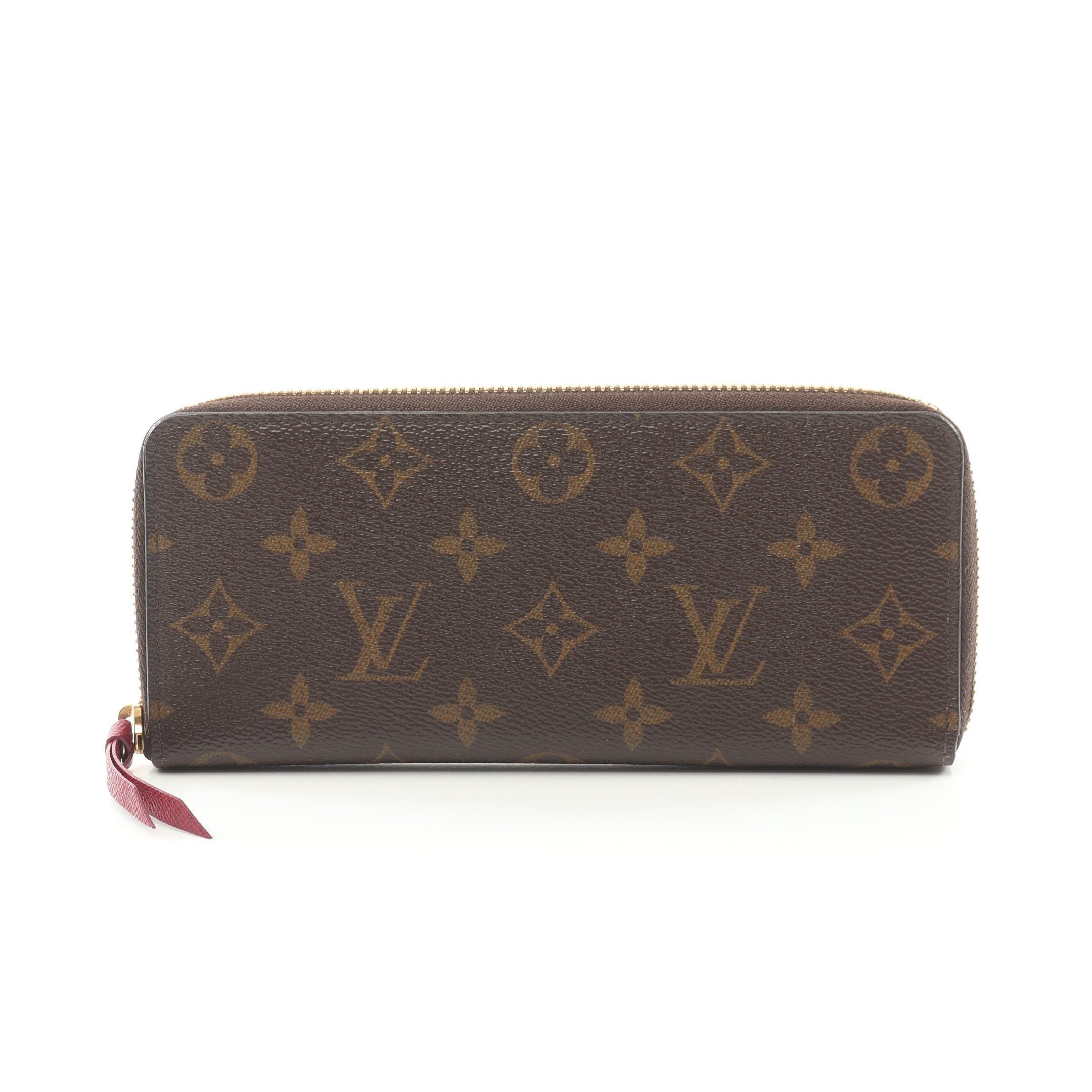Louis Vuitton Louis Vuitton Portefeuil Clemence Monogram Fuchsia Round Zipper Long Wallet Leather Brown Pink Purple Size ONE SIZE - 1 Thumbnail