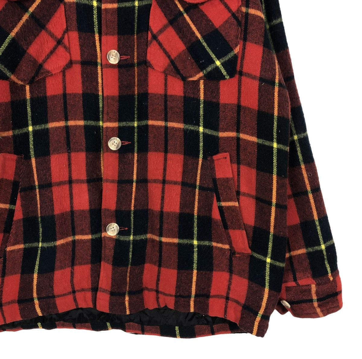 Japanese Brand 🔥VINTAGE BUTTON JACKET TASS FINDER HUNTING TARTAN DESIGN Size US L / EU 52-54 / 3 - 5 Thumbnail