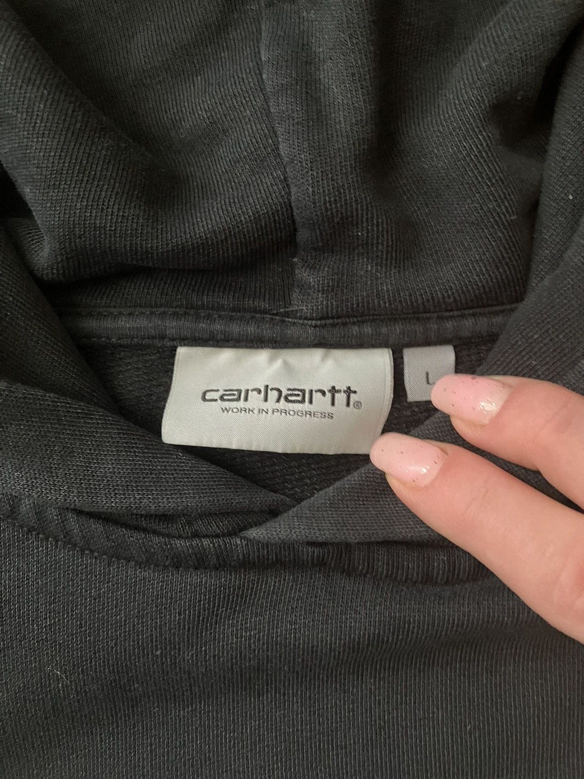 Carhartt × Carhartt Wip Black Carhartt Oversize Hooded College Sweat Hoodie Size L Size US L / EU 52-54 / 3 - 4 Thumbnail