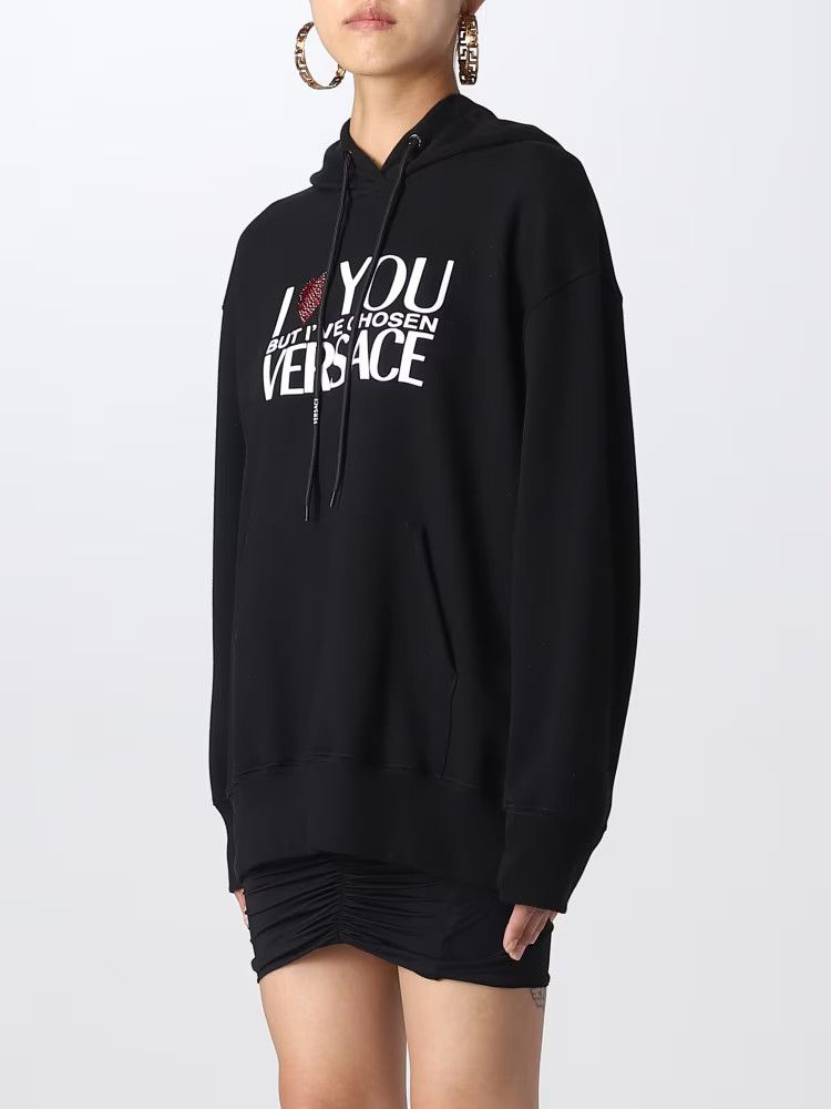Versace o1y0226 Hoodie in Black/White Size XS / US 0-2 / IT 36-38 - 4 Thumbnail