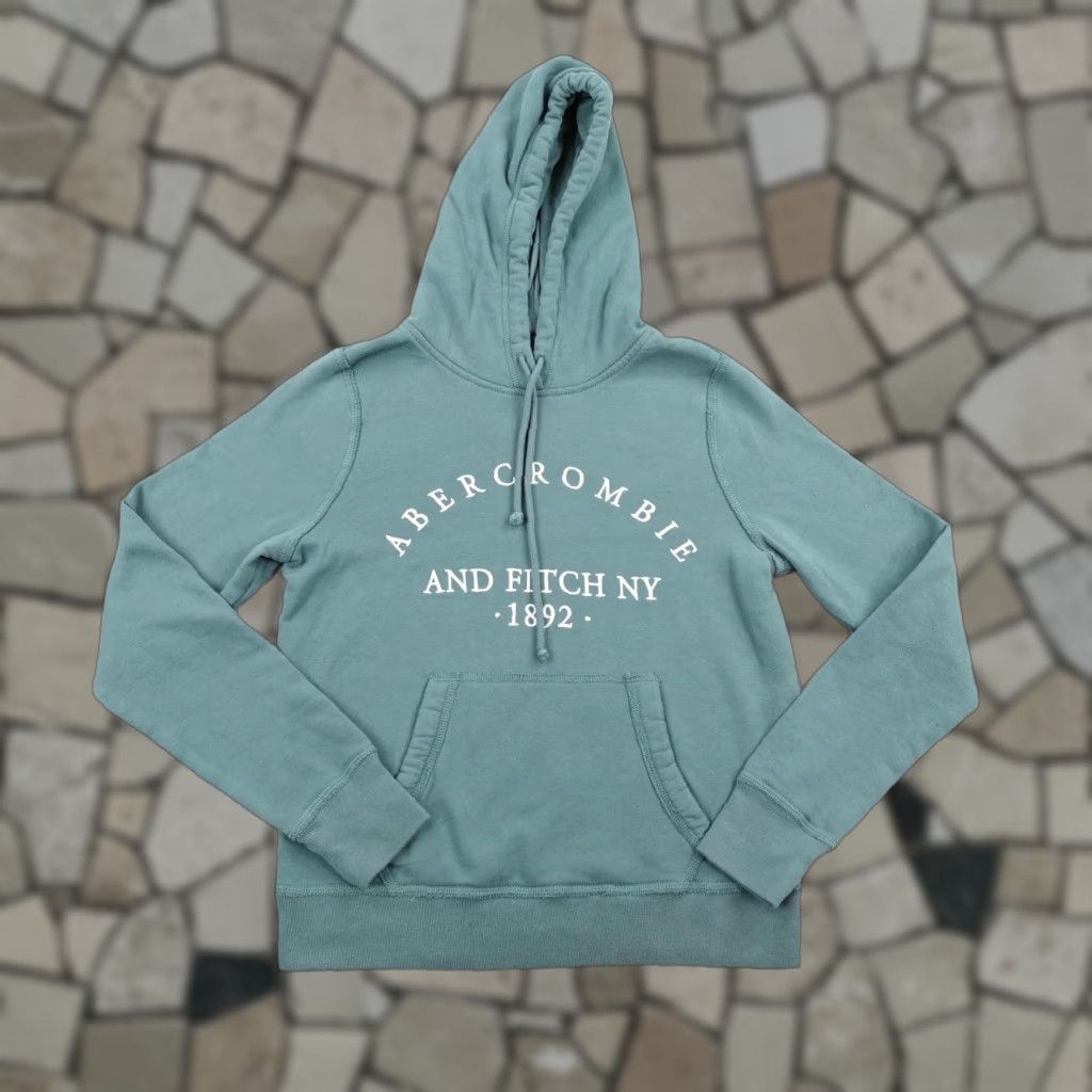 Abercrombie & Fitch Abercrombie & Fitch Hoodie Womens Small Green Soft A&F Collection Sweatshirt Size S / US 4 / IT 40 - 1 Thumbnail