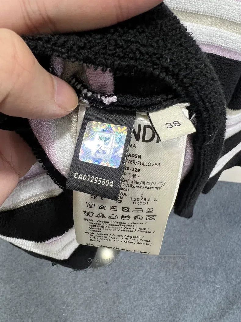 Fendi Fendi Black and White Striped Women's Knit Set Size XS / US 0-2 / IT 36-38 - 3 Thumbnail