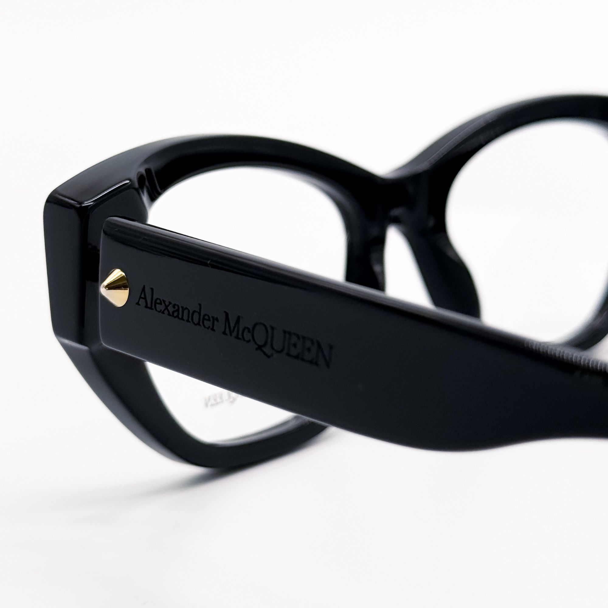 Alexander McQueen NEW ALEXANDER MCQUEEN EYEGLASSES AM0410O 001 CAT EYE BLACK W Size ONE SIZE - 5 Thumbnail
