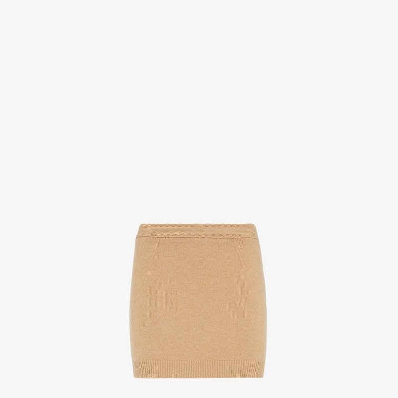 Fendi o1s1wg110326 Skirt in Beige Size 28" / US 6 / IT 42 - 2 Thumbnail