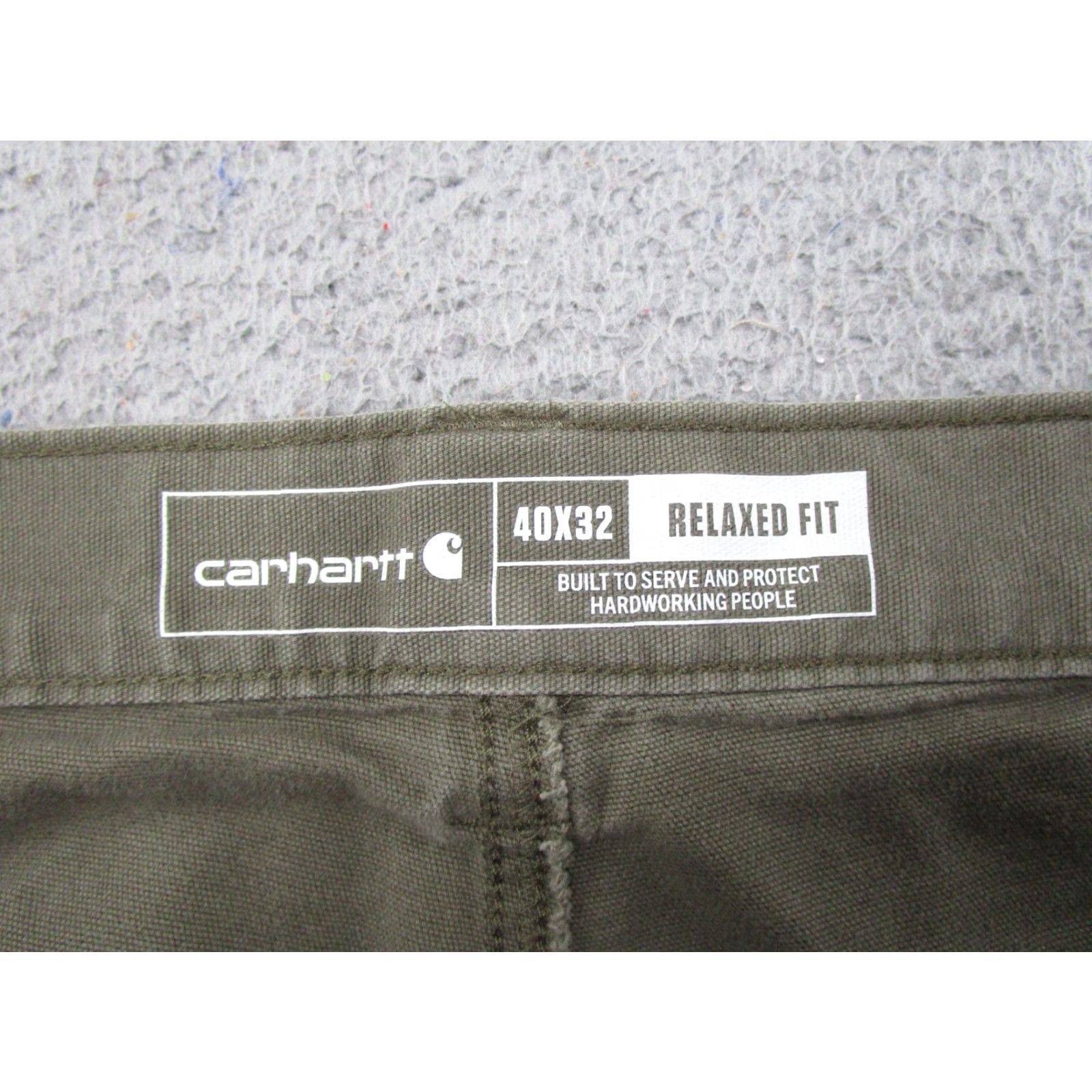 Carhartt Carhartt Pants 102802 217 Duck Double Knee Relaxed Fit Men's 40x32 Tag Size Green Cargo 5-Pocket Design Carpentry Workwear Jeans Style Baggy Straight Size US 40 / EU 56 - 4 Thumbnail