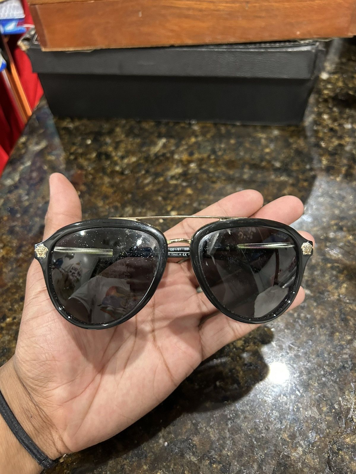 Versace Versace aviator sunglasses Size ONE SIZE - 1 Thumbnail